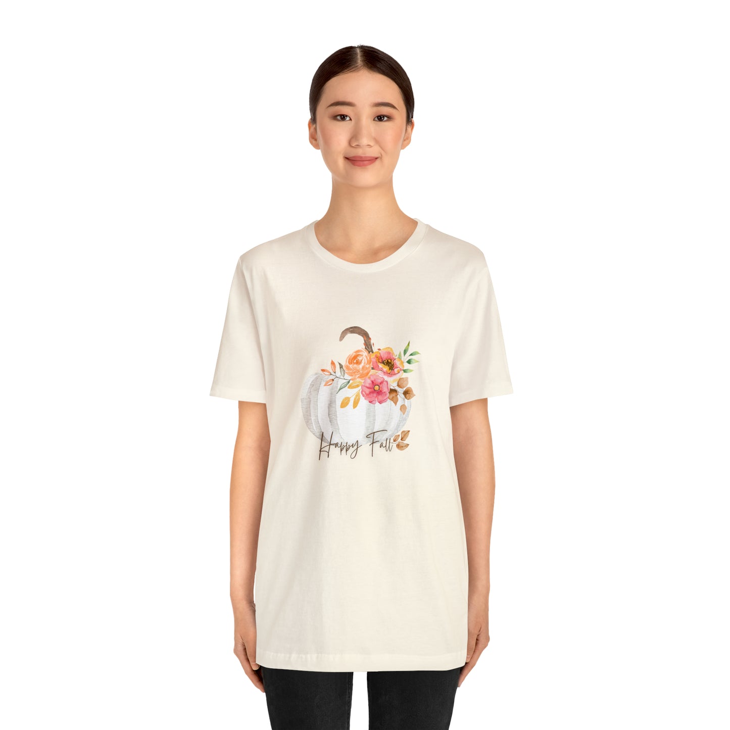 Happy Fall Pumpkin Jersey Short Sleeve Tee