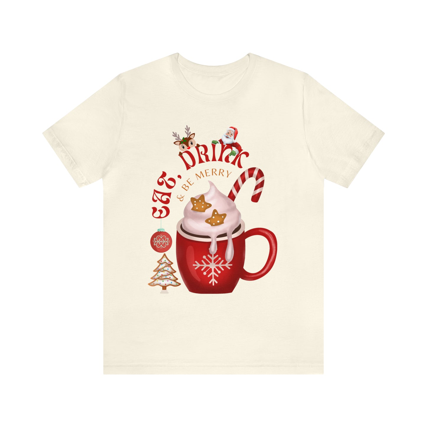 eat drink & be merry Jersey Short Sleeve Tee