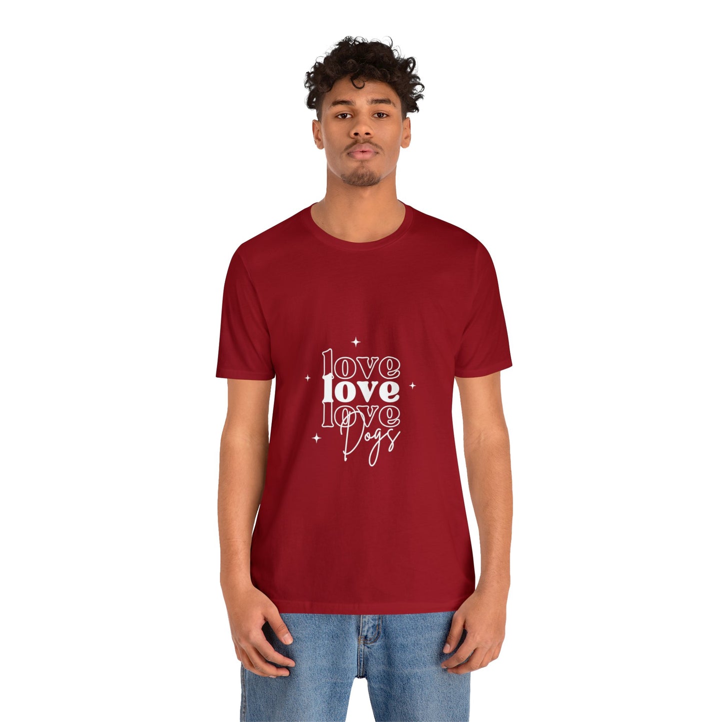 Love Love Love Dogs Unisex Jersey Short Sleeve Tee