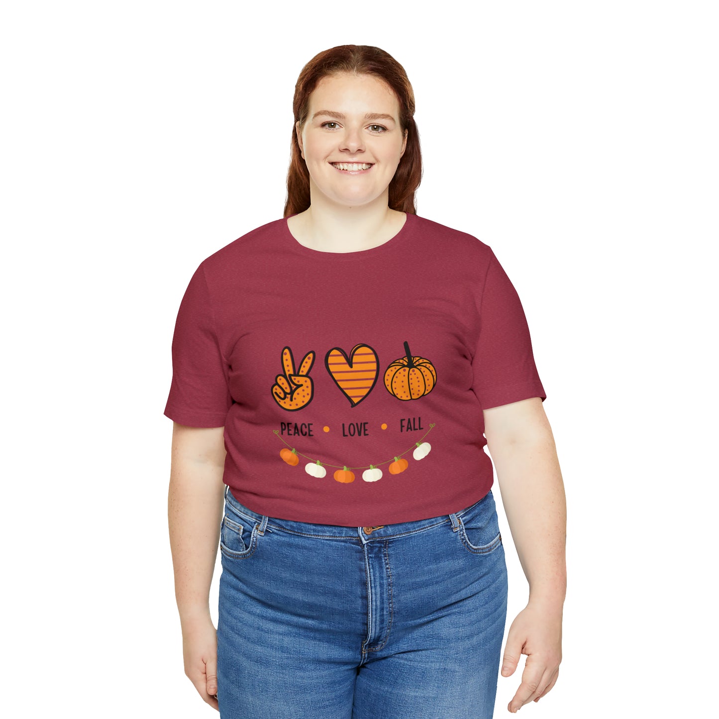 Peace Love Fall Jersey Short Sleeve Tee