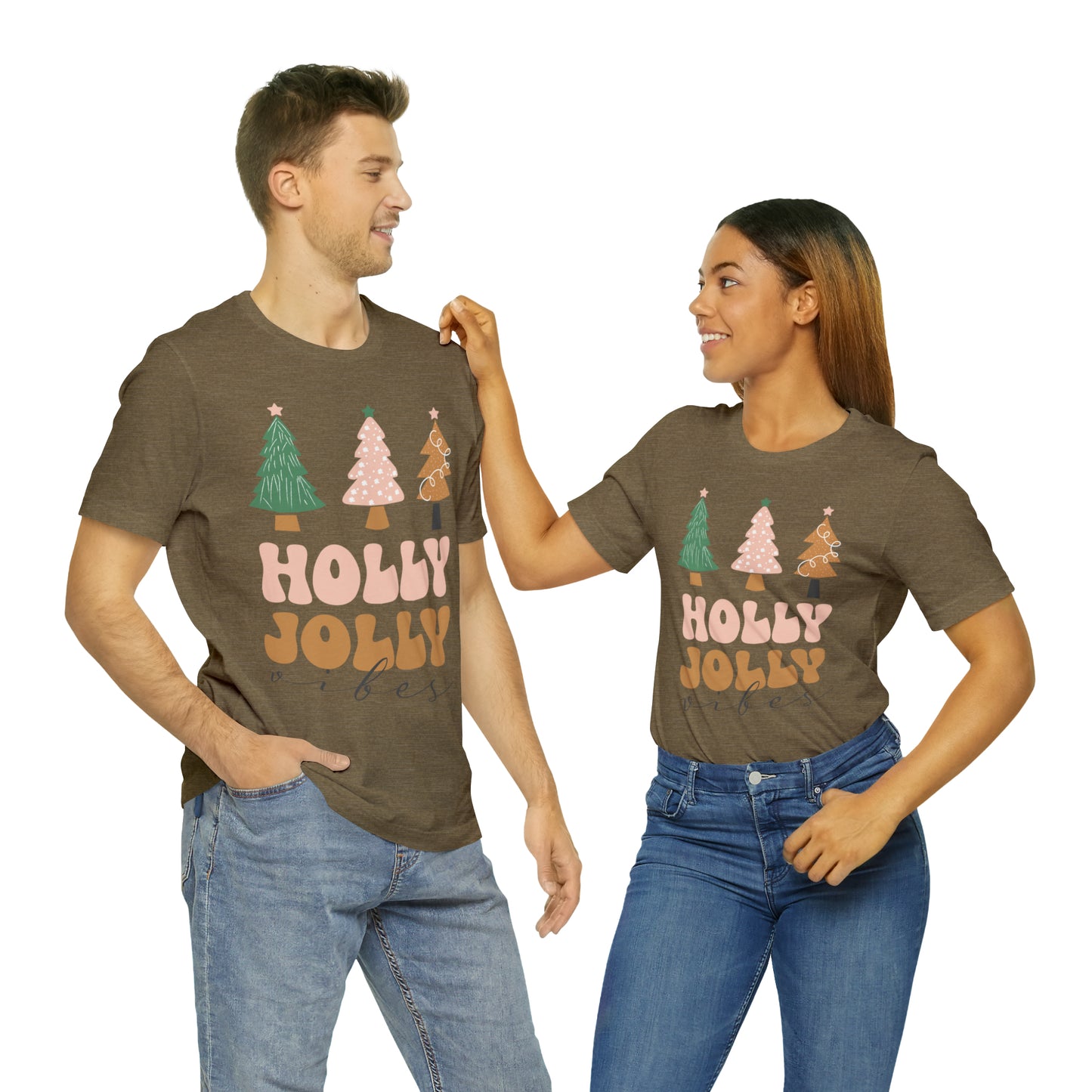 Holly Jolly Vibes Jersey Short Sleeve Tee