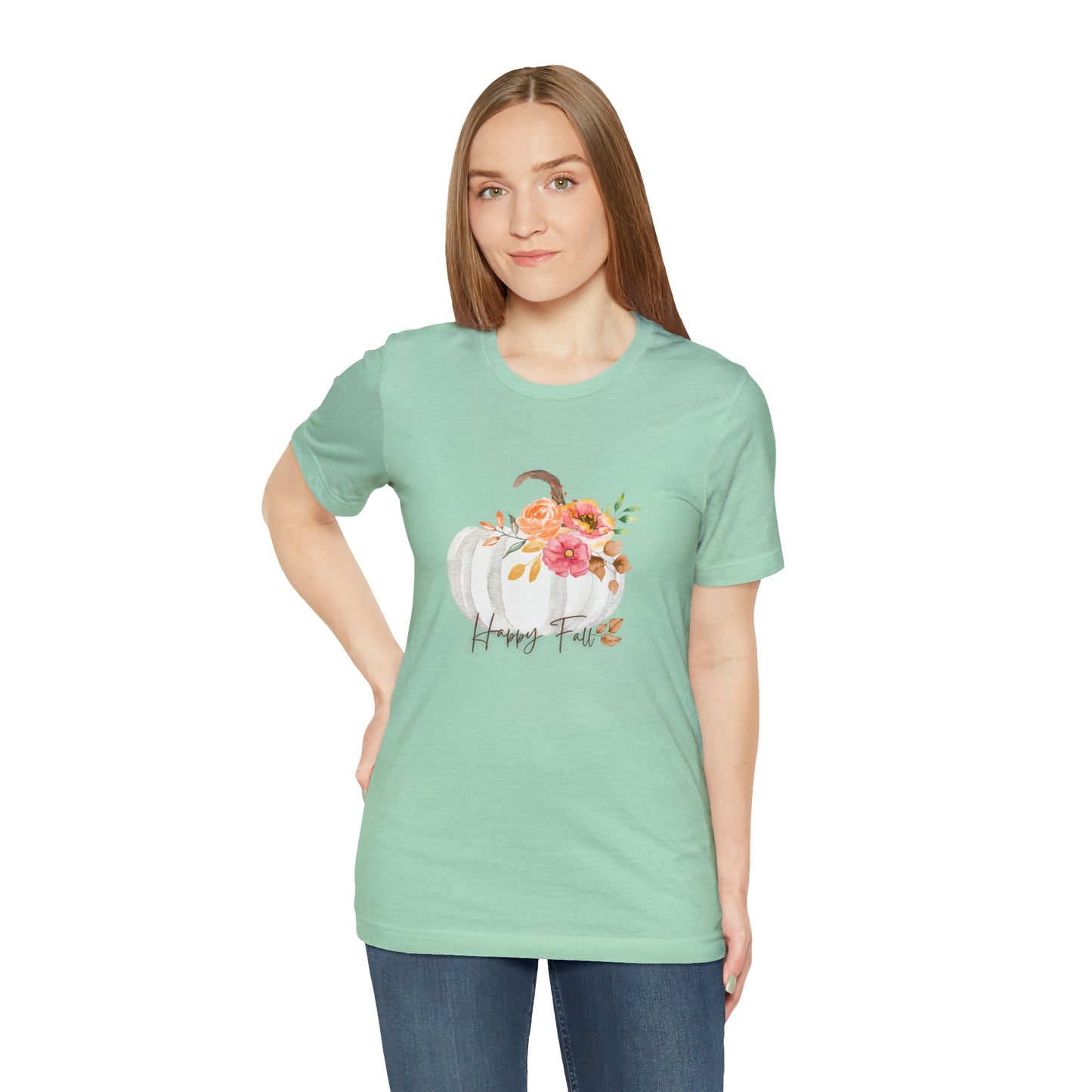 Happy Fall Pumpkin Jersey Short Sleeve Tee