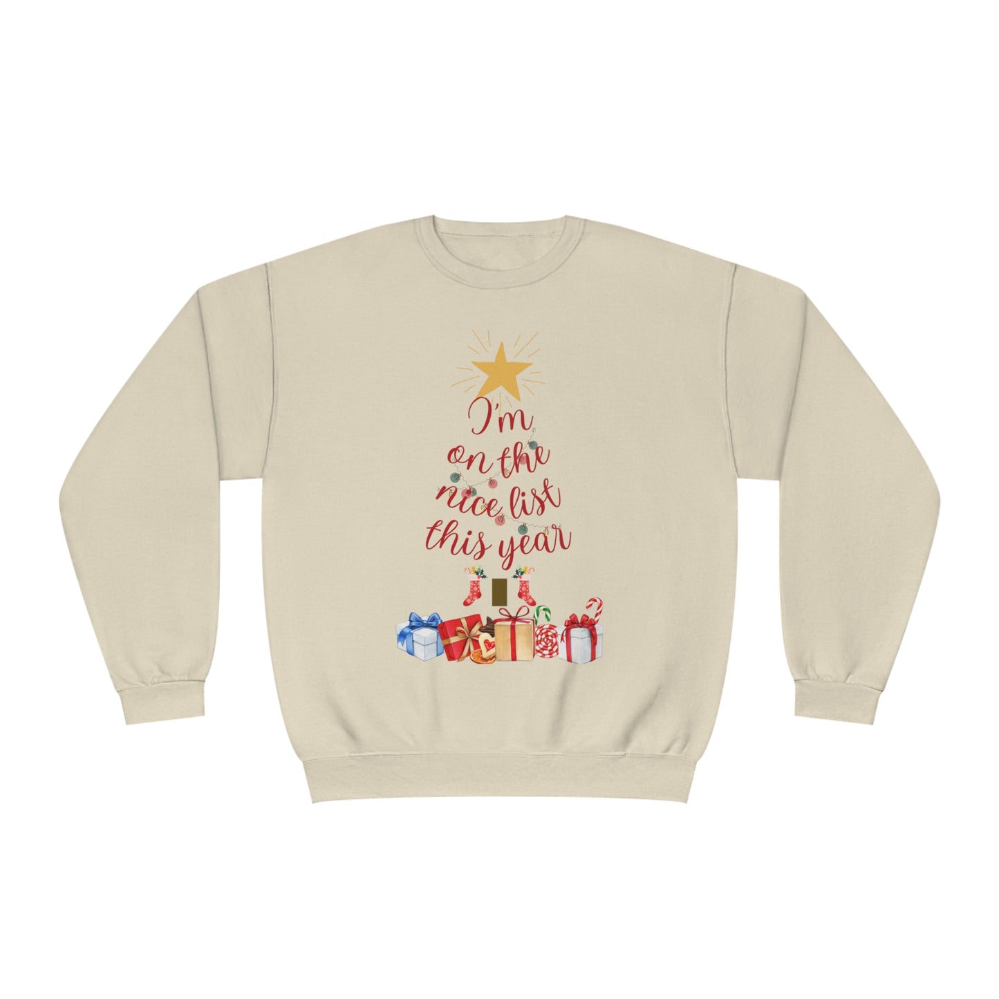 on the nice list NuBlend® Crewneck Sweatshirt