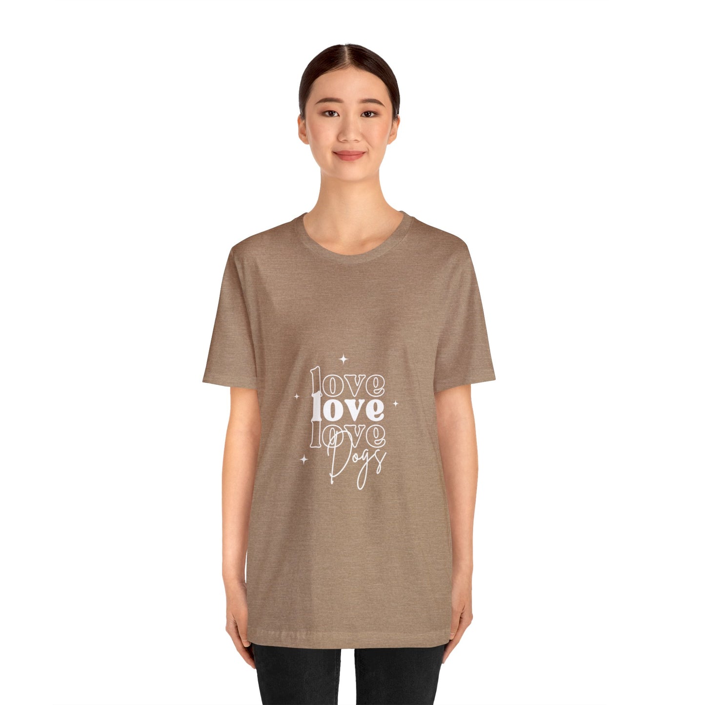 Love Love Love Dogs Unisex Jersey Short Sleeve Tee