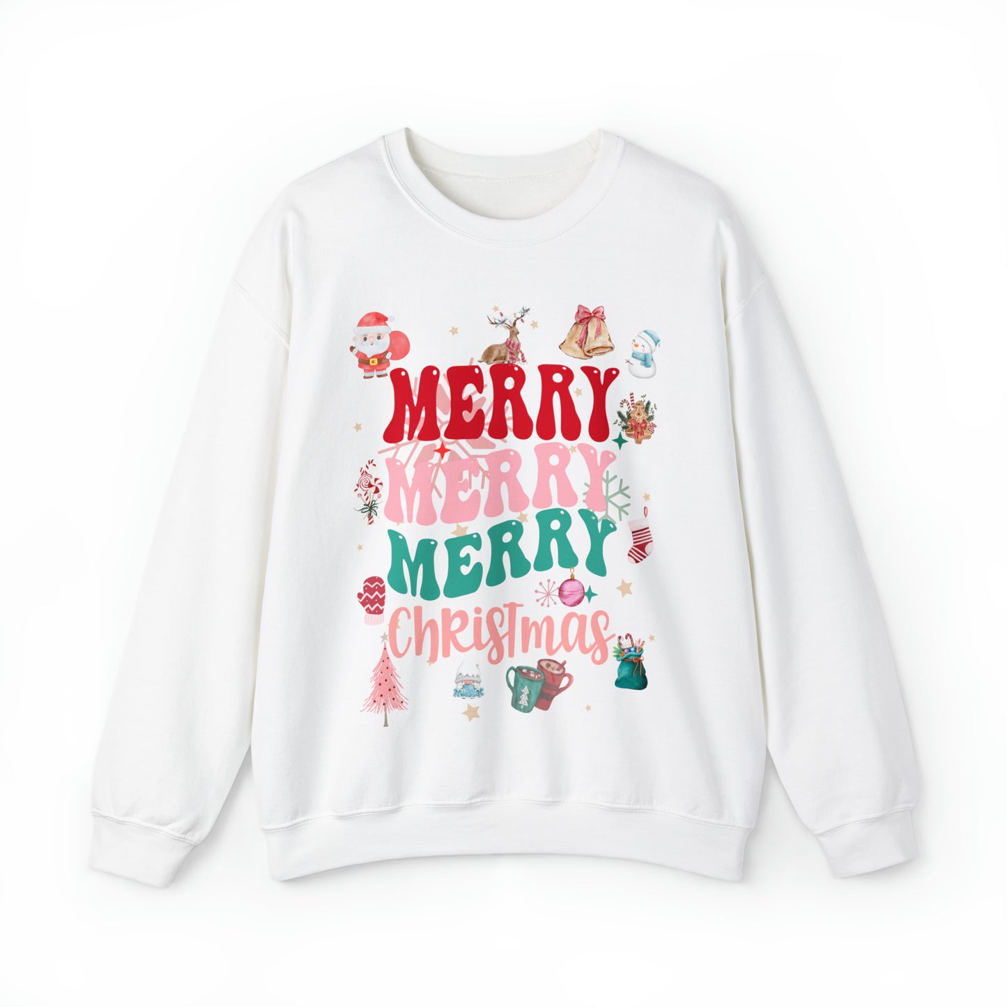 Merry Merry Merry Christmas Heavy Blend™ Crewneck Sweatshirt