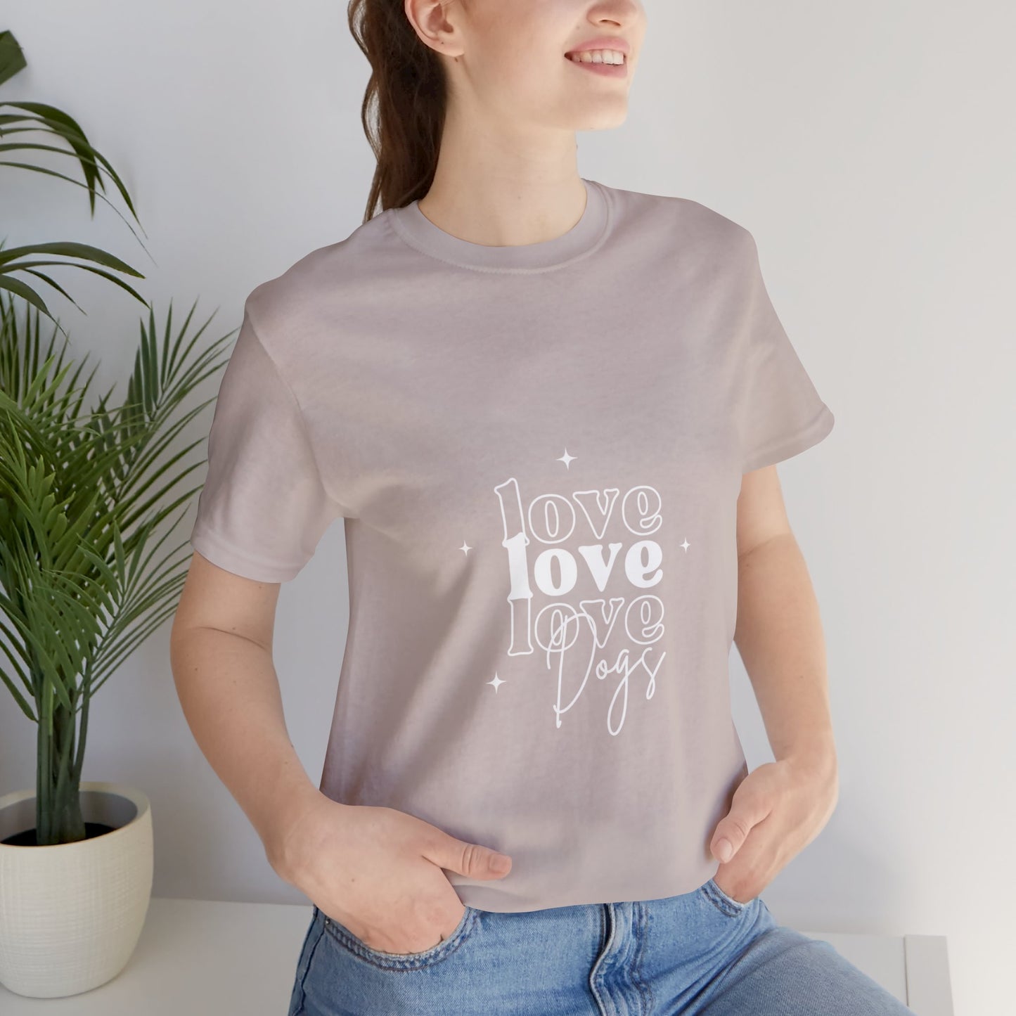 Love Love Love Dogs Unisex Jersey Short Sleeve Tee