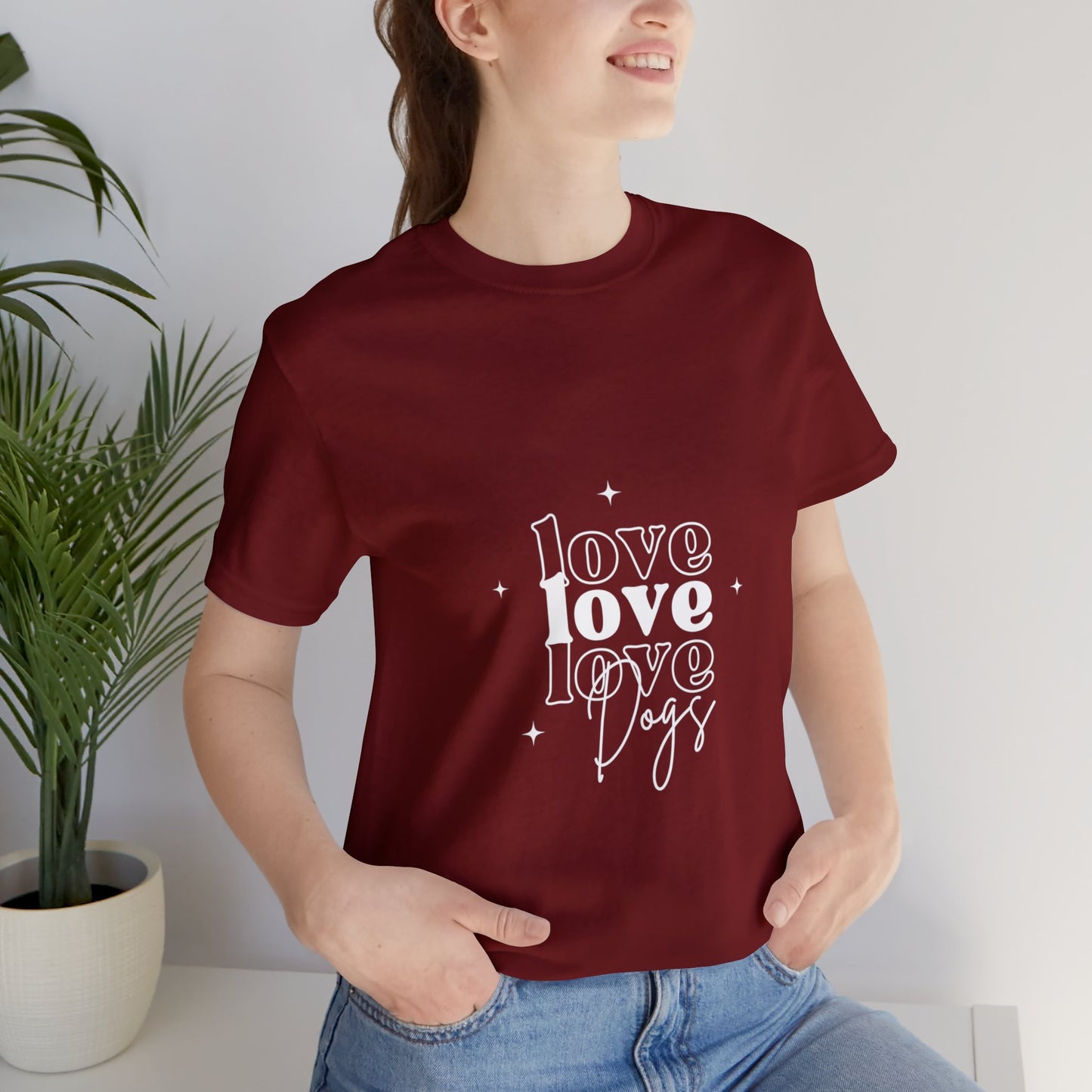 Love Love Love Dogs Unisex Jersey Short Sleeve Tee