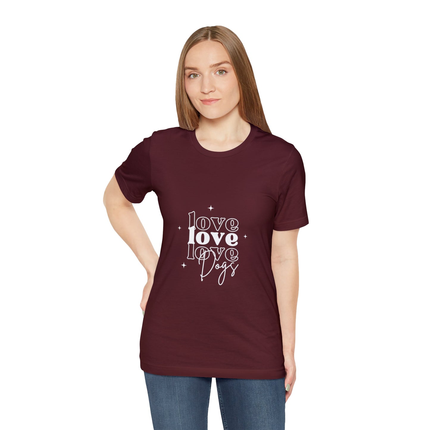 Love Love Love Dogs Unisex Jersey Short Sleeve Tee