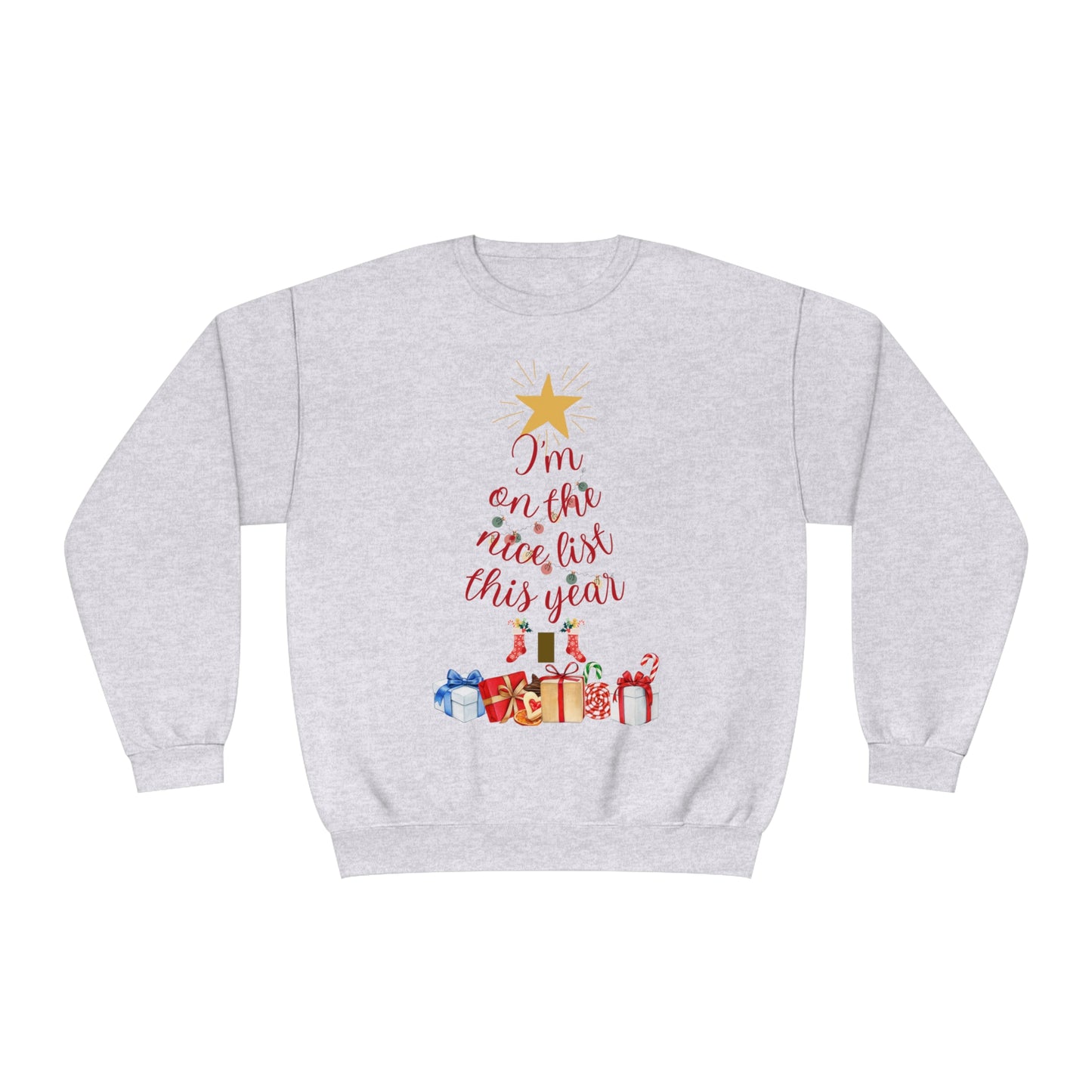 on the nice list NuBlend® Crewneck Sweatshirt