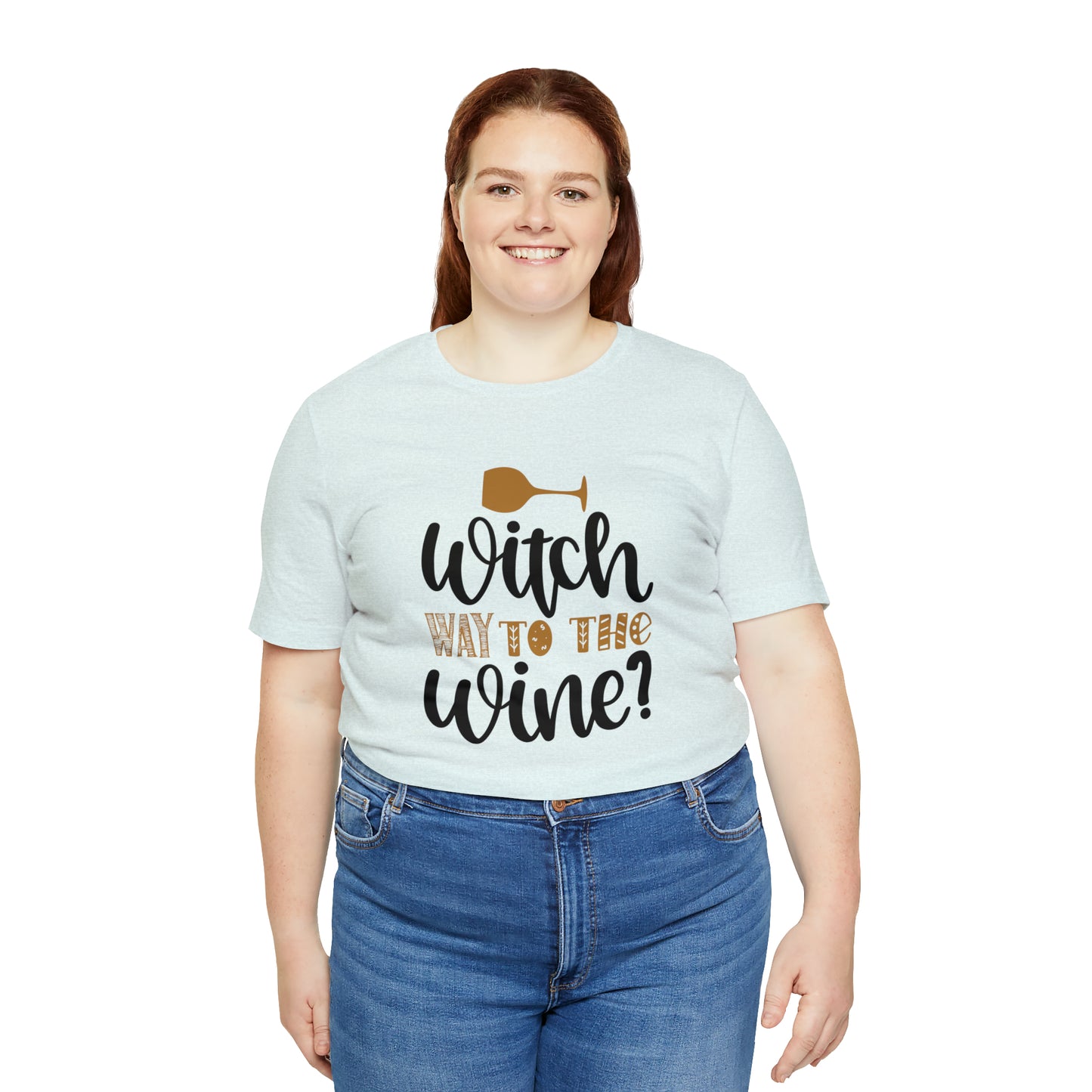 Witch way to the Wine Jersey Short Sleeve Tee