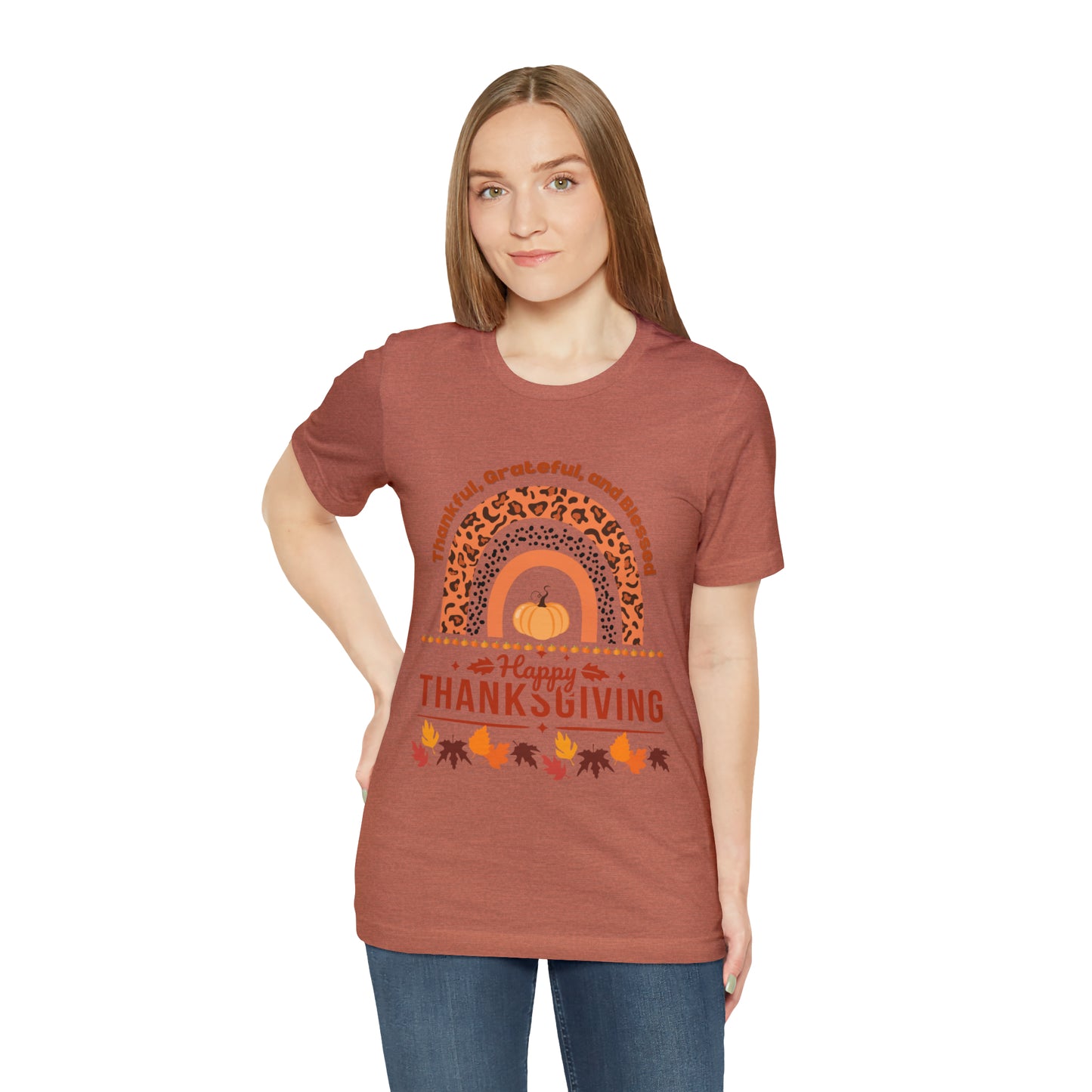 Happy Thanksgiving  Jersey Short Sleeve Tee