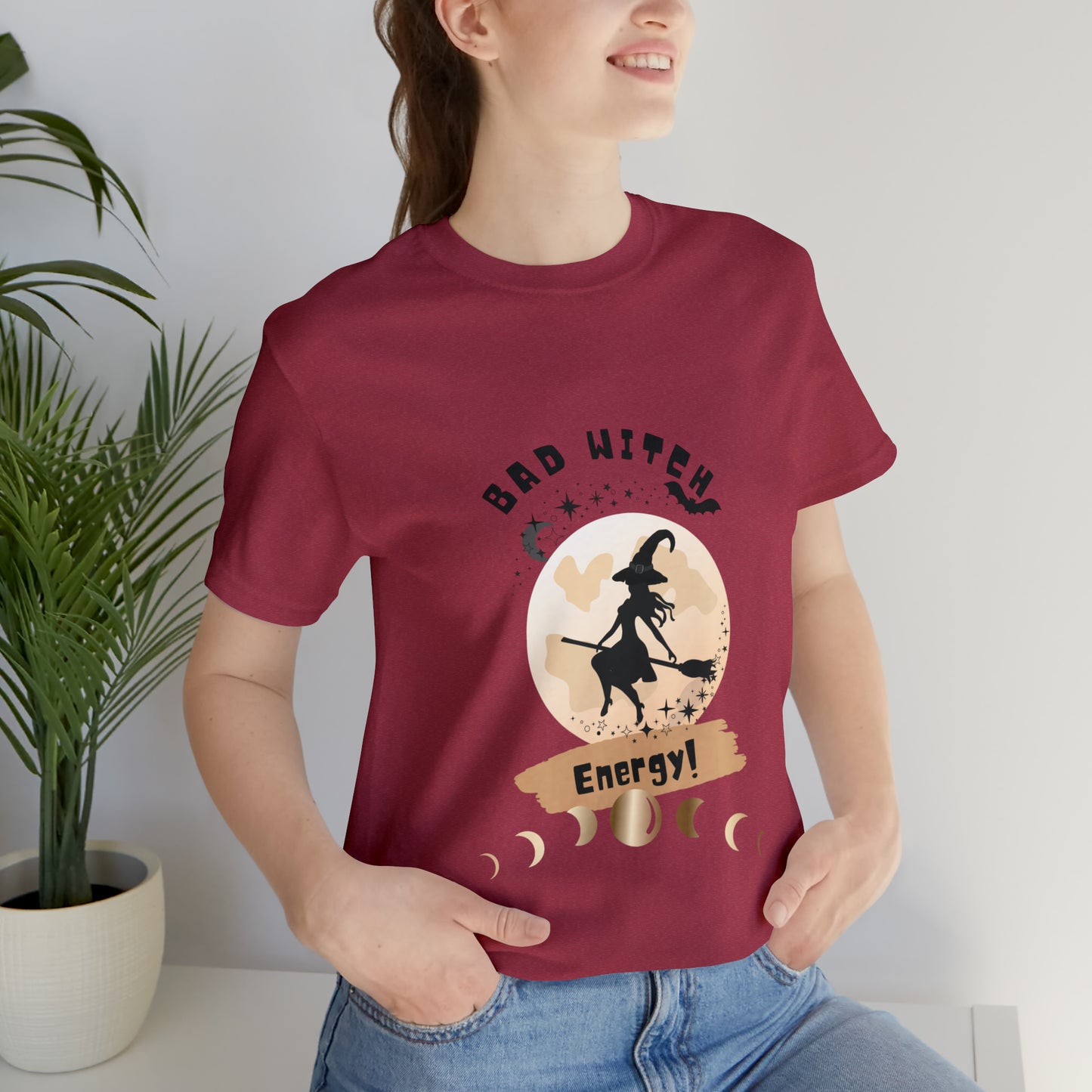 Bad Witch Energy Jersey Short Sleeve Tee