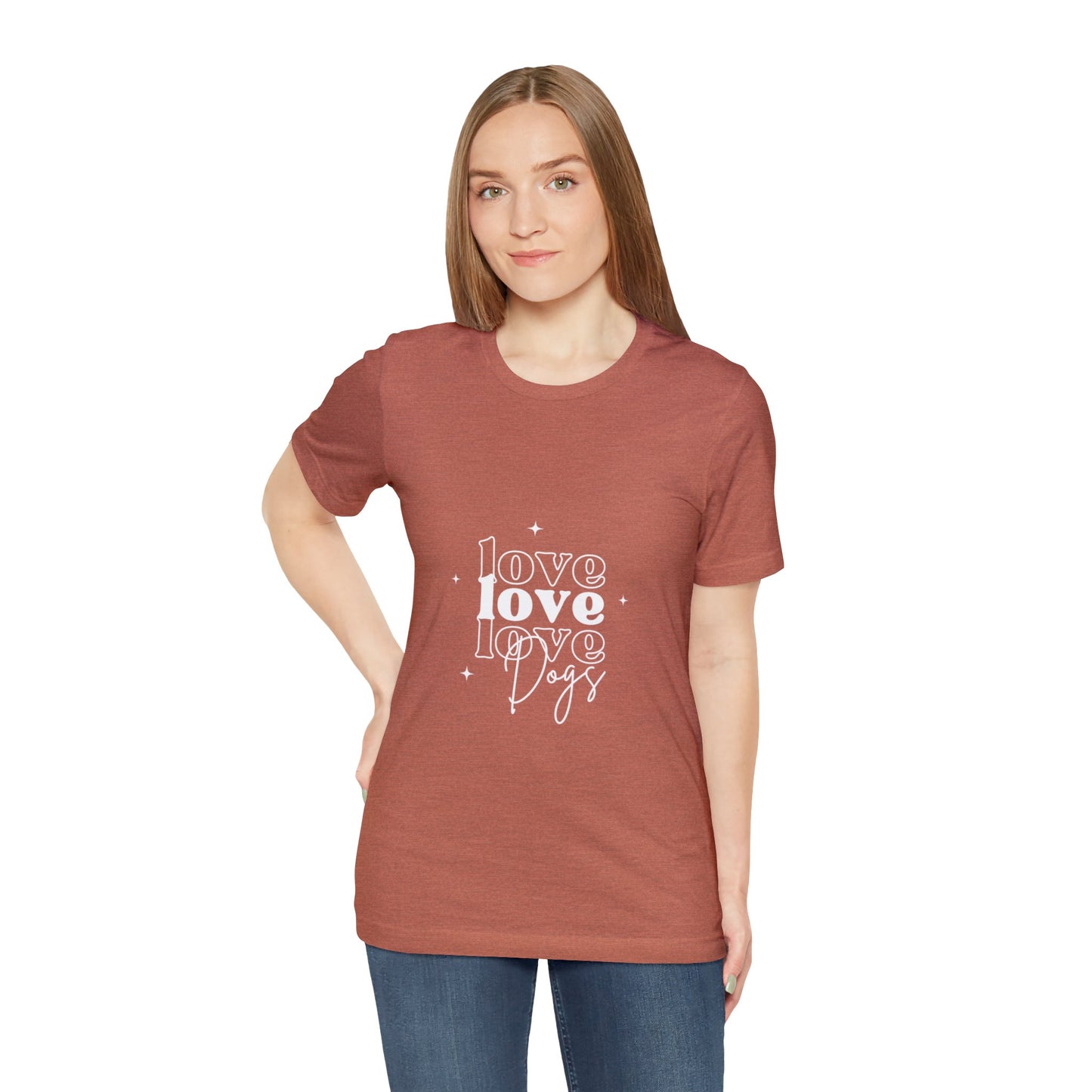 Love Love Love Dogs Unisex Jersey Short Sleeve Tee