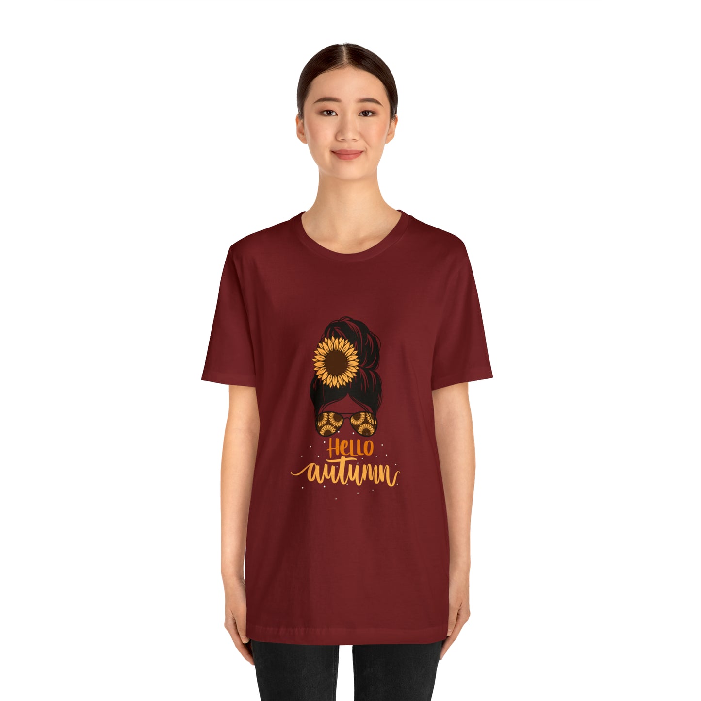 Hello Autumn Jersey Short Sleeve Tee