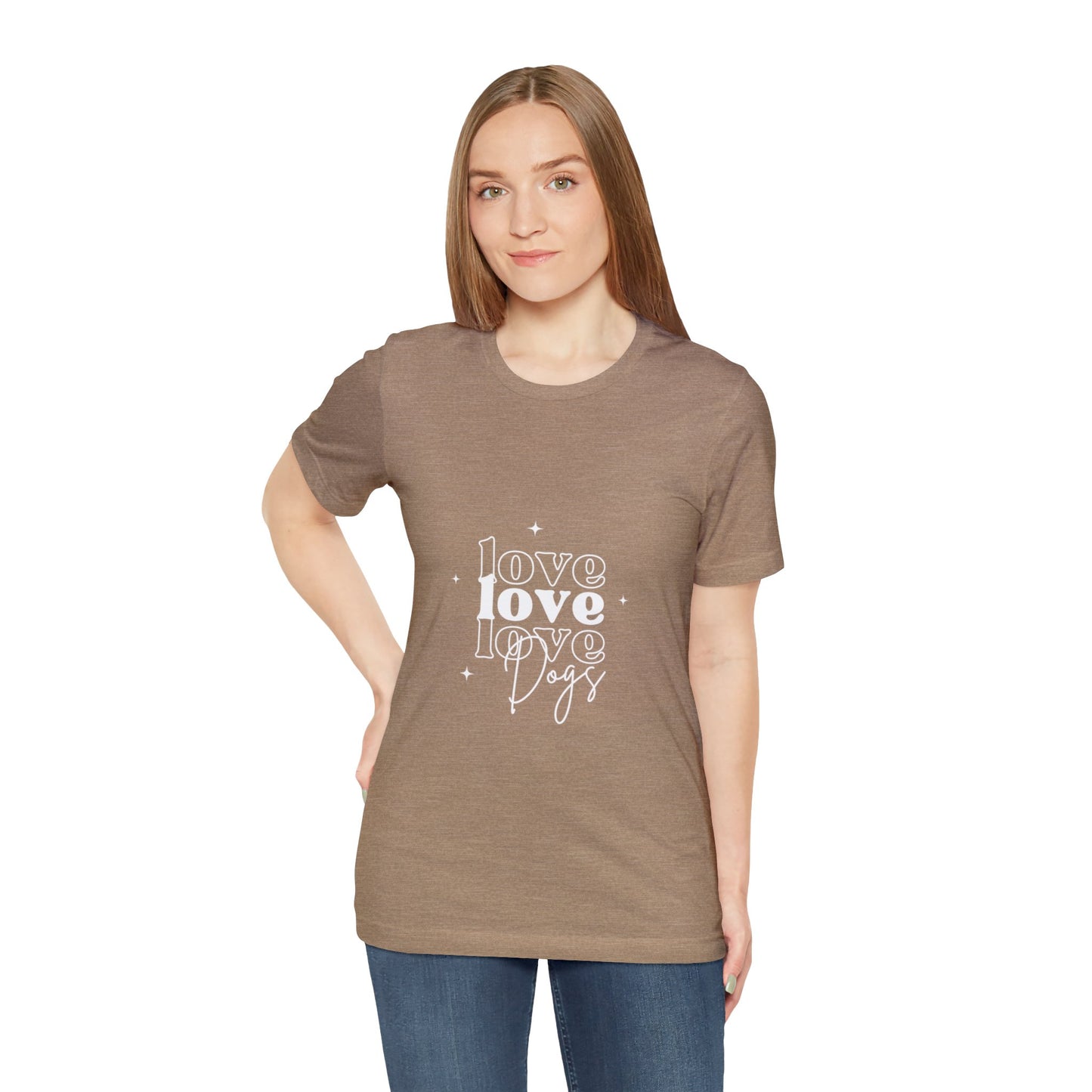 Love Love Love Dogs Unisex Jersey Short Sleeve Tee