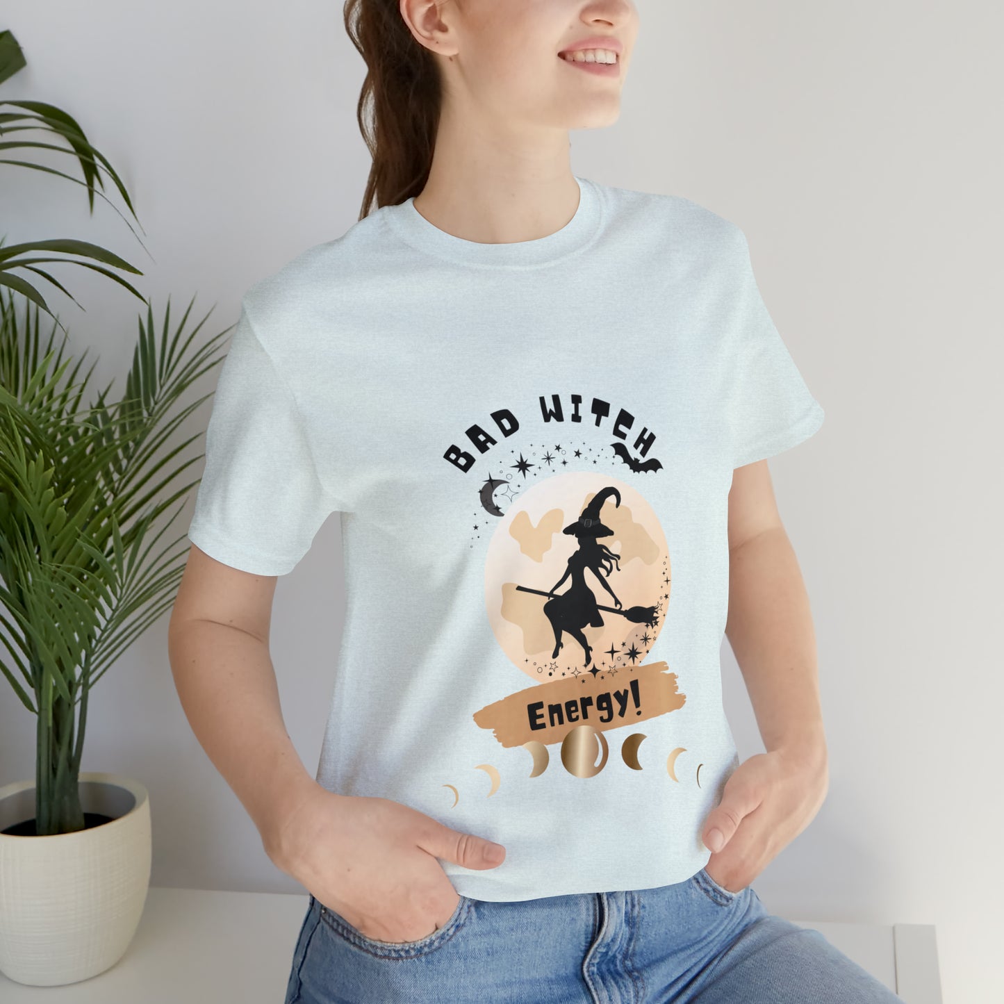 Bad Witch Energy Jersey Short Sleeve Tee