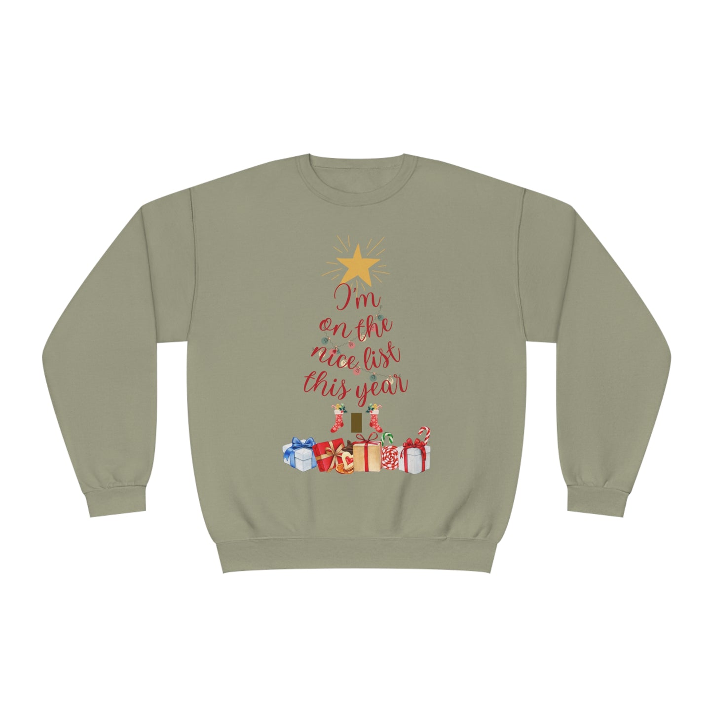 on the nice list NuBlend® Crewneck Sweatshirt