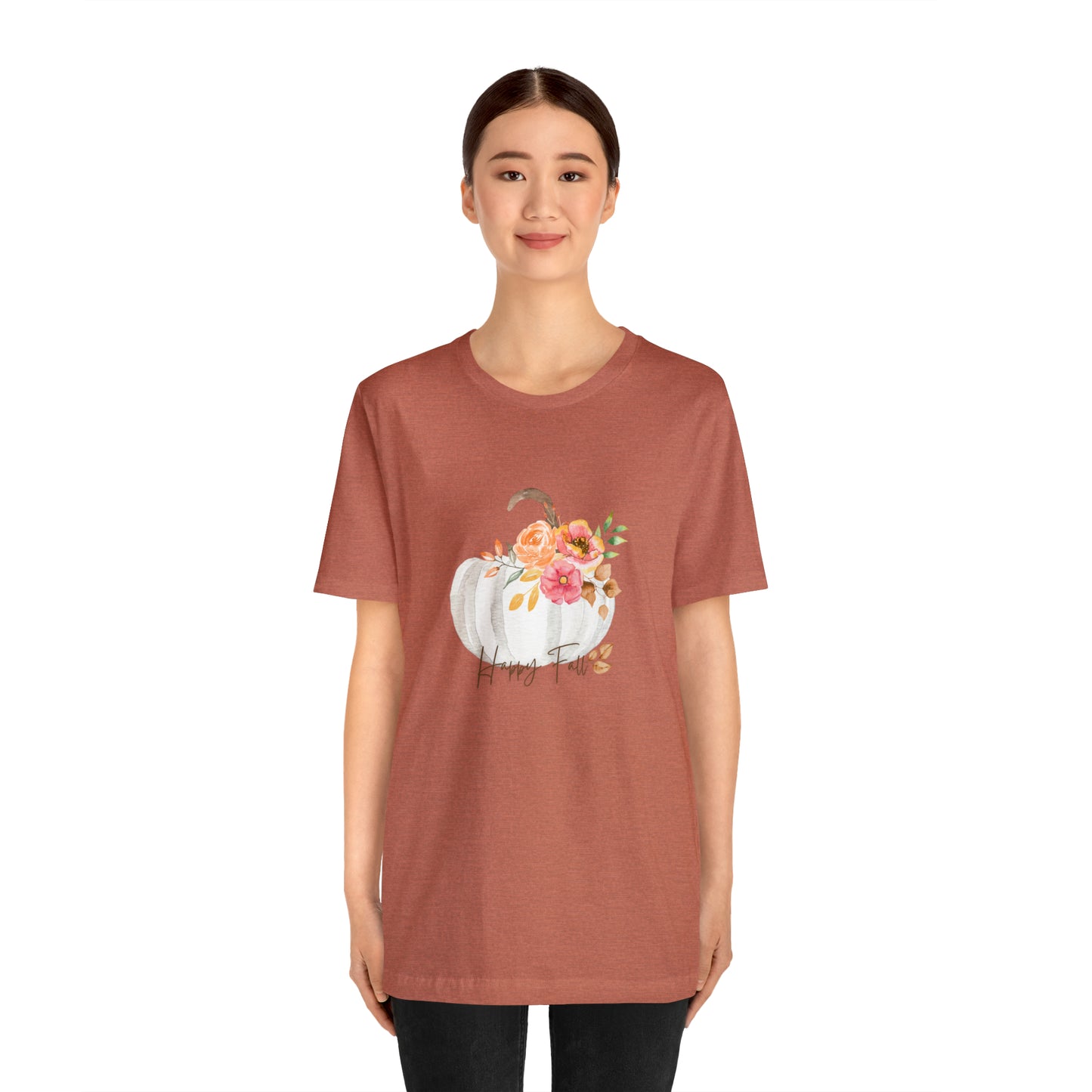 Happy Fall Pumpkin Jersey Short Sleeve Tee