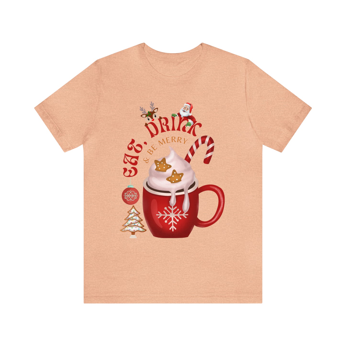 eat drink & be merry Jersey Short Sleeve Tee