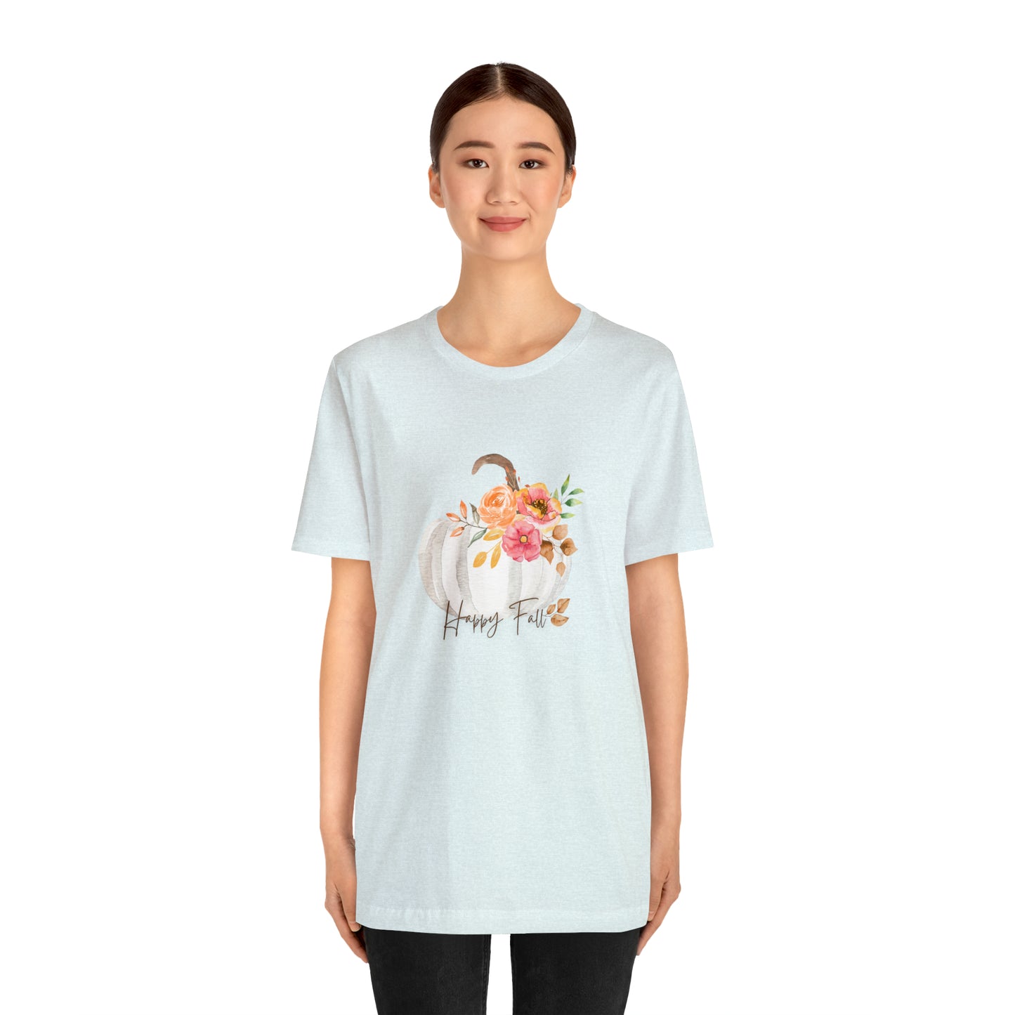 Happy Fall Pumpkin Jersey Short Sleeve Tee