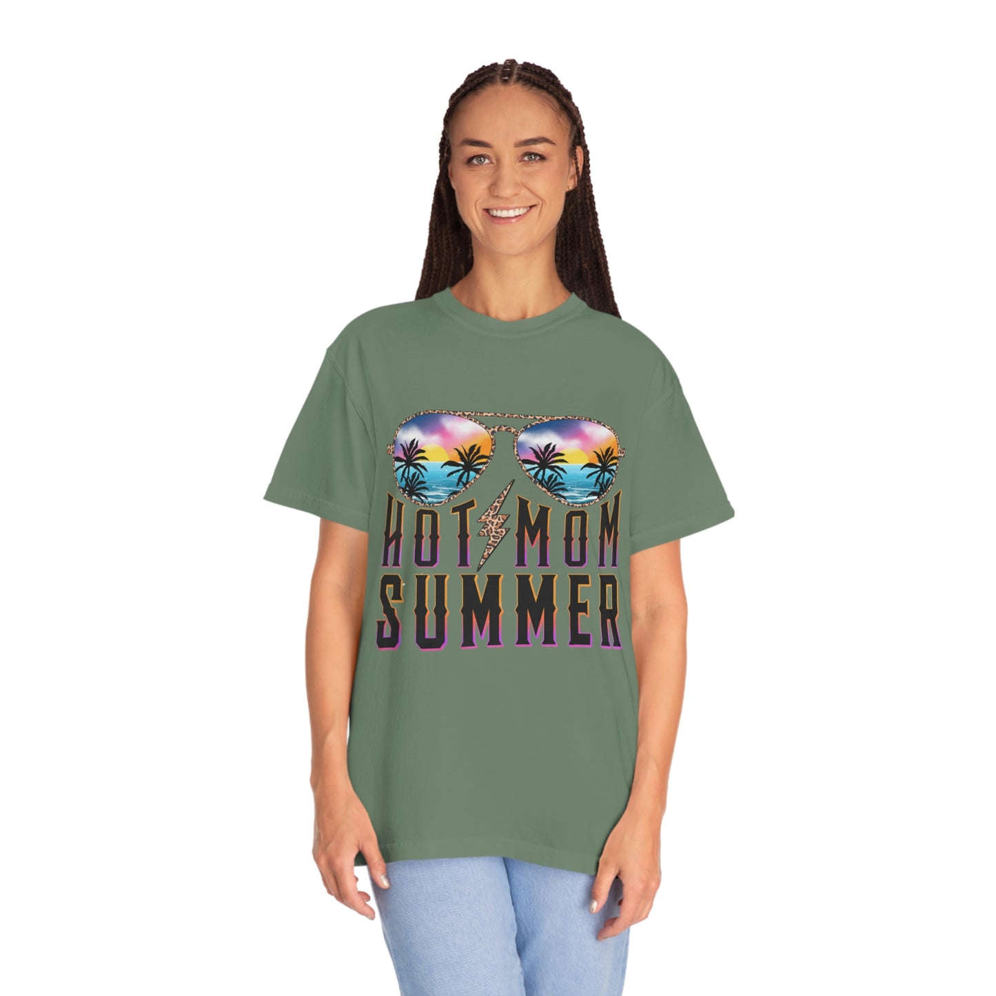 Hot Mom Summer Garment-Dyed T-shirt