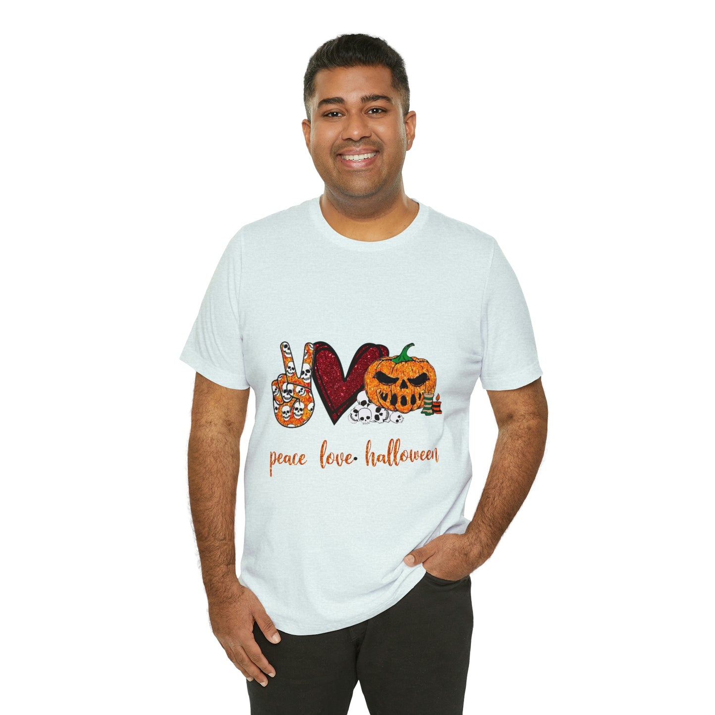 Peace, Love, & Halloween Unisex Shirt