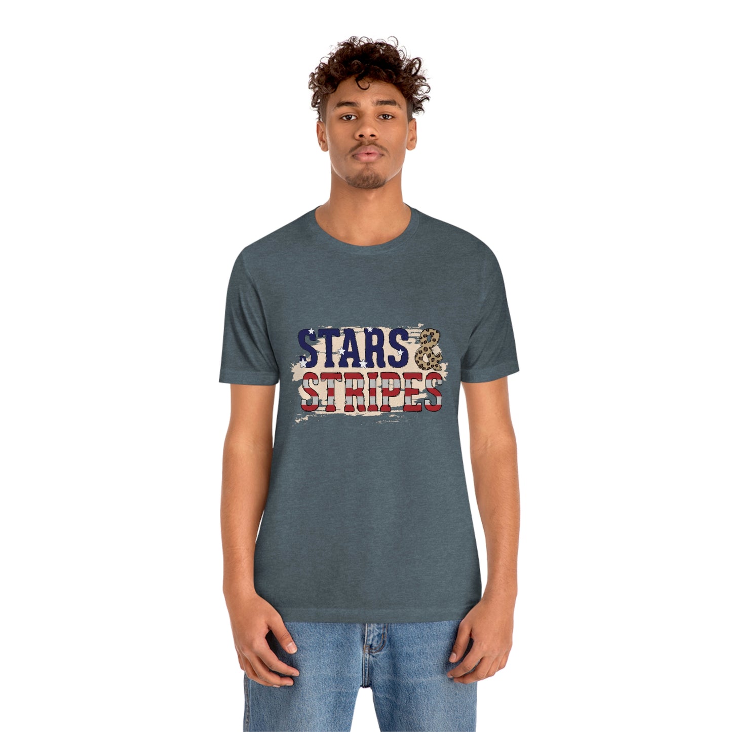 Stars and Stripes Unisex Jersey Short Sleeve Tee