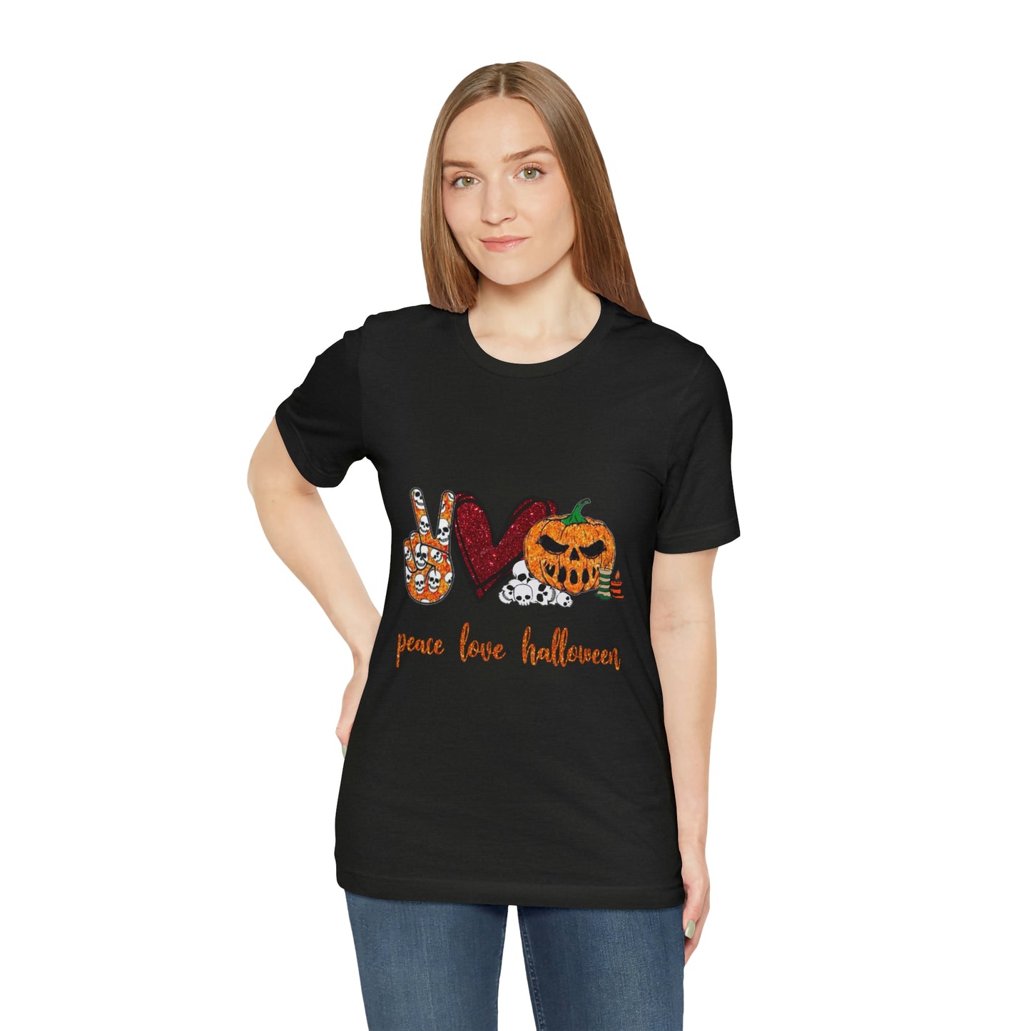 Peace, Love, & Halloween Unisex Shirt