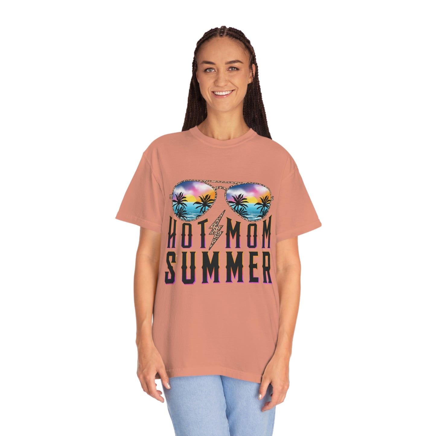 Hot Mom Summer Garment-Dyed T-shirt