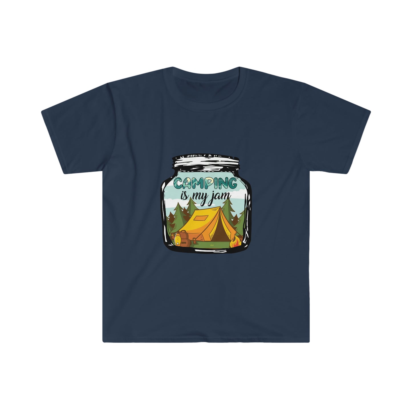 Camping is my jam Unisex Softstyle T-Shirt