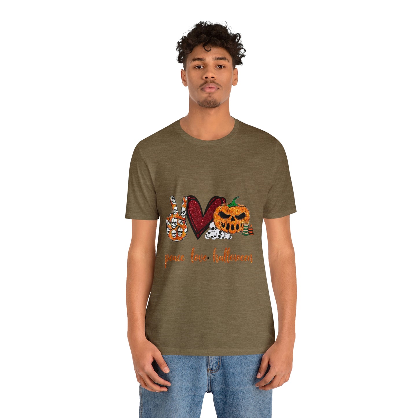 Peace, Love, & Halloween Unisex Shirt