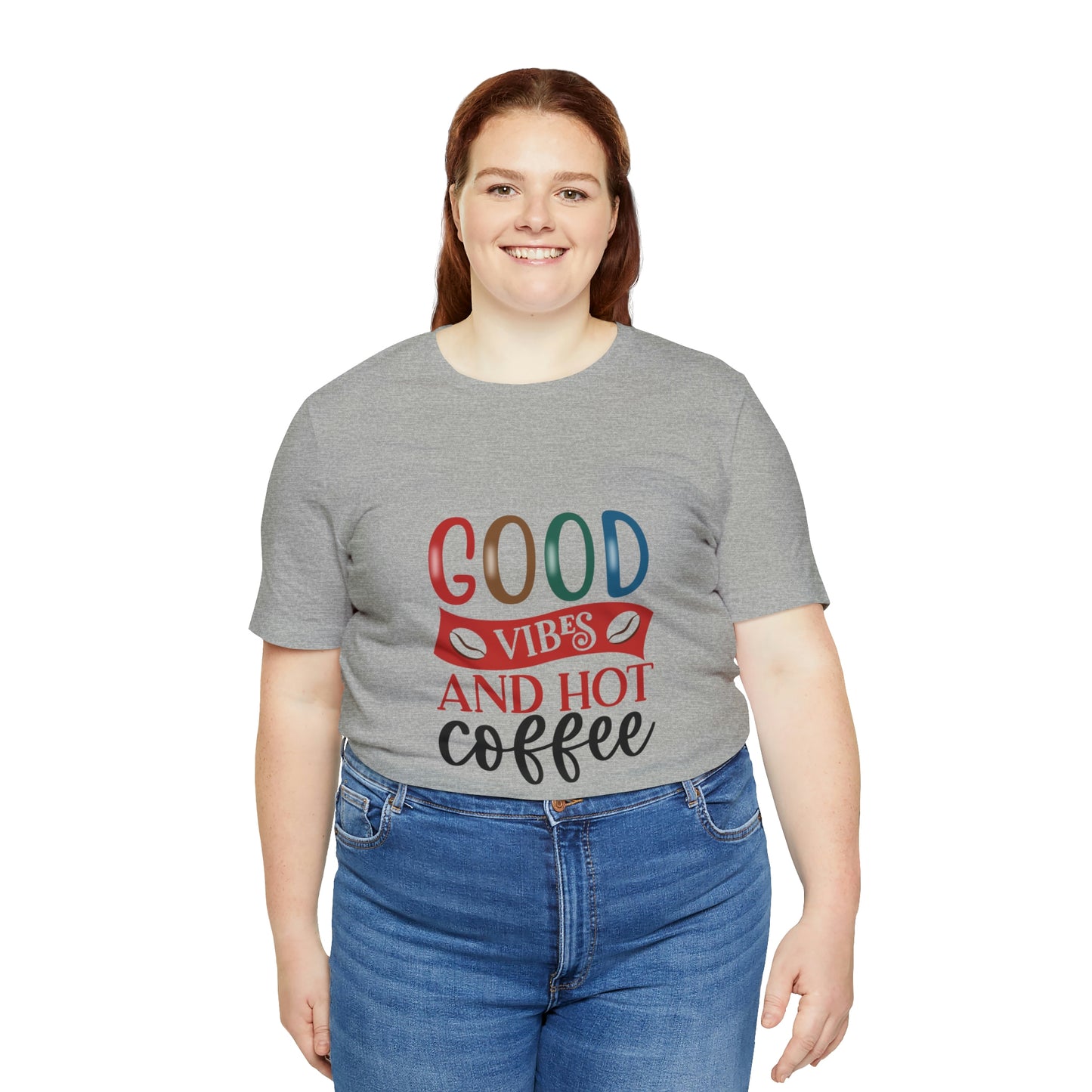 Good vibes and hot coffee Short Sleeve Tee