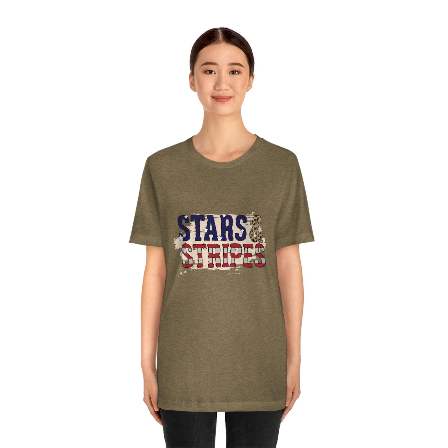 Stars and Stripes Unisex Jersey Short Sleeve Tee