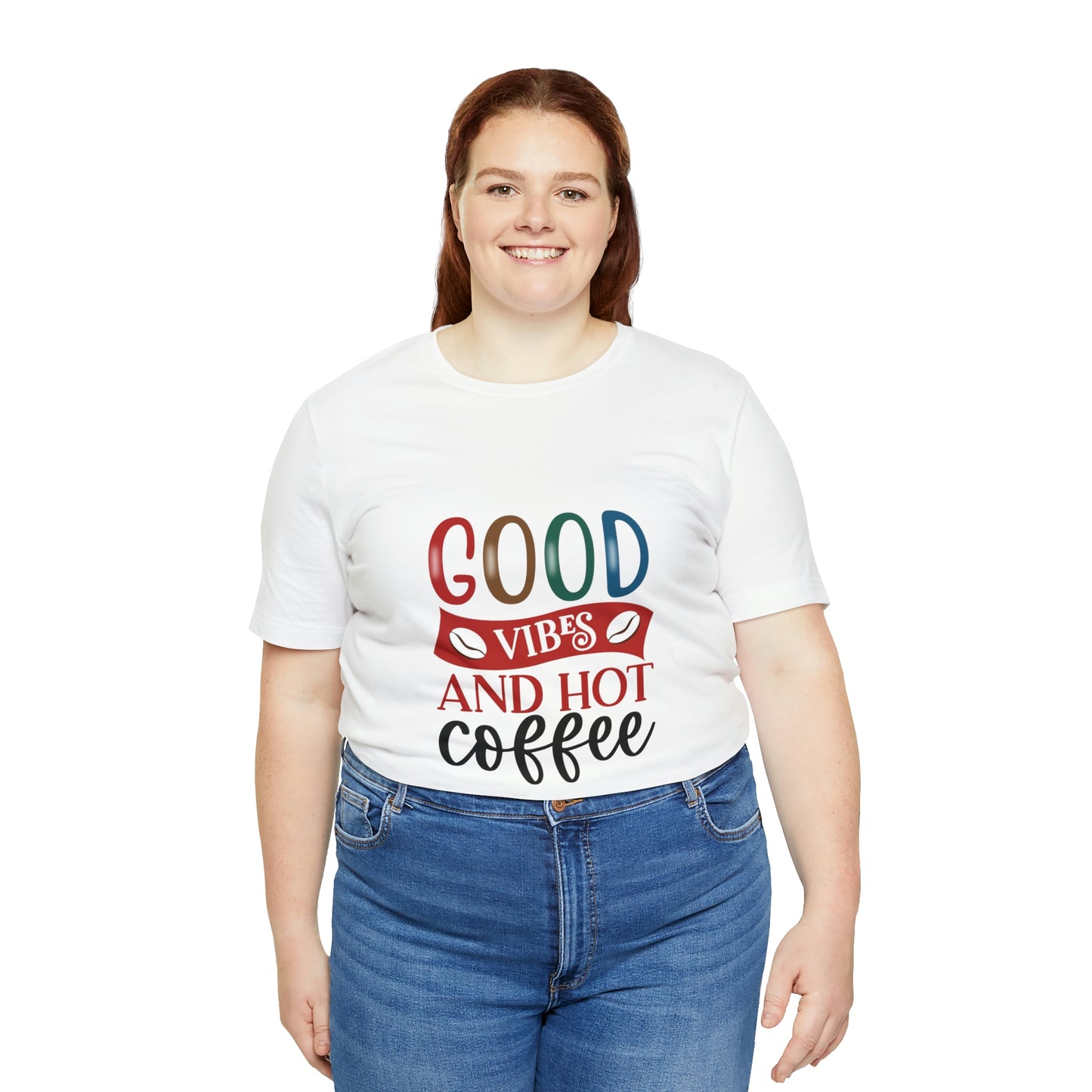 Good vibes and hot coffee Short Sleeve Tee