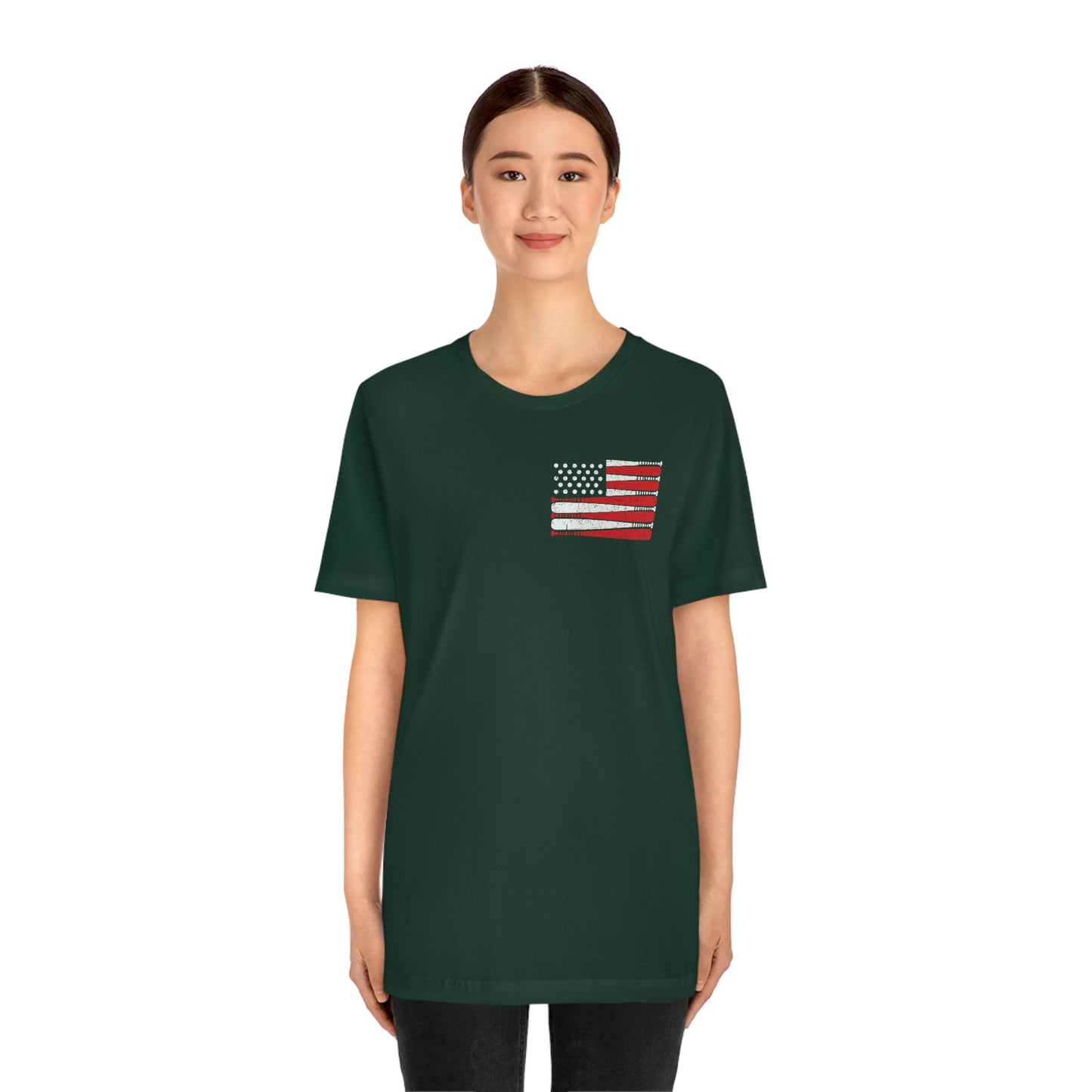 Baseball Flag Short Sleeve Tee