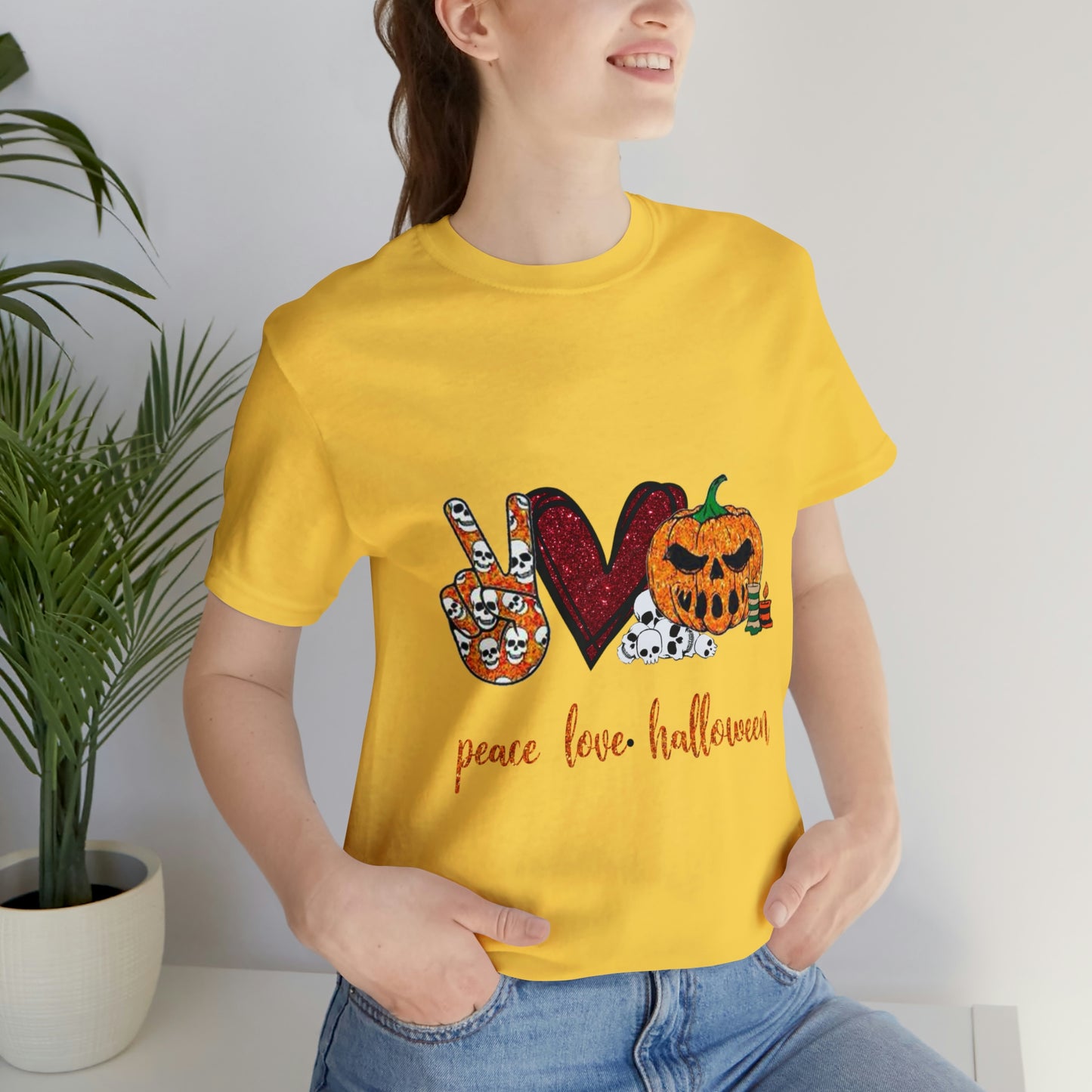 Peace, Love, & Halloween Unisex Shirt