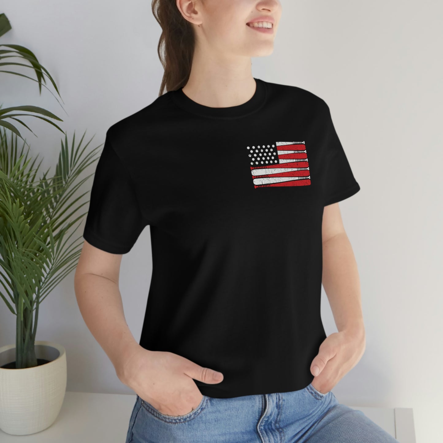 Baseball Flag Short Sleeve Tee