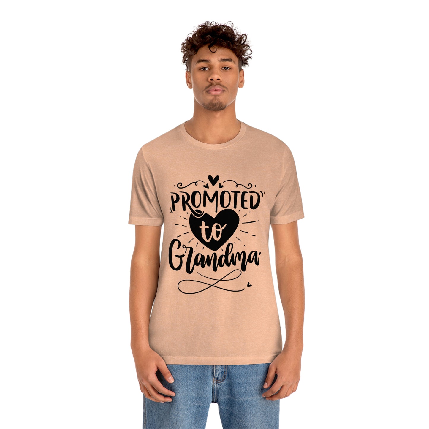 Promoted to Grandma Jersey Short Sleeve Tee