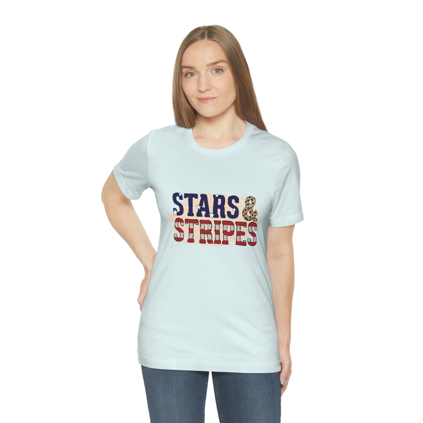 Stars and Stripes Unisex Jersey Short Sleeve Tee