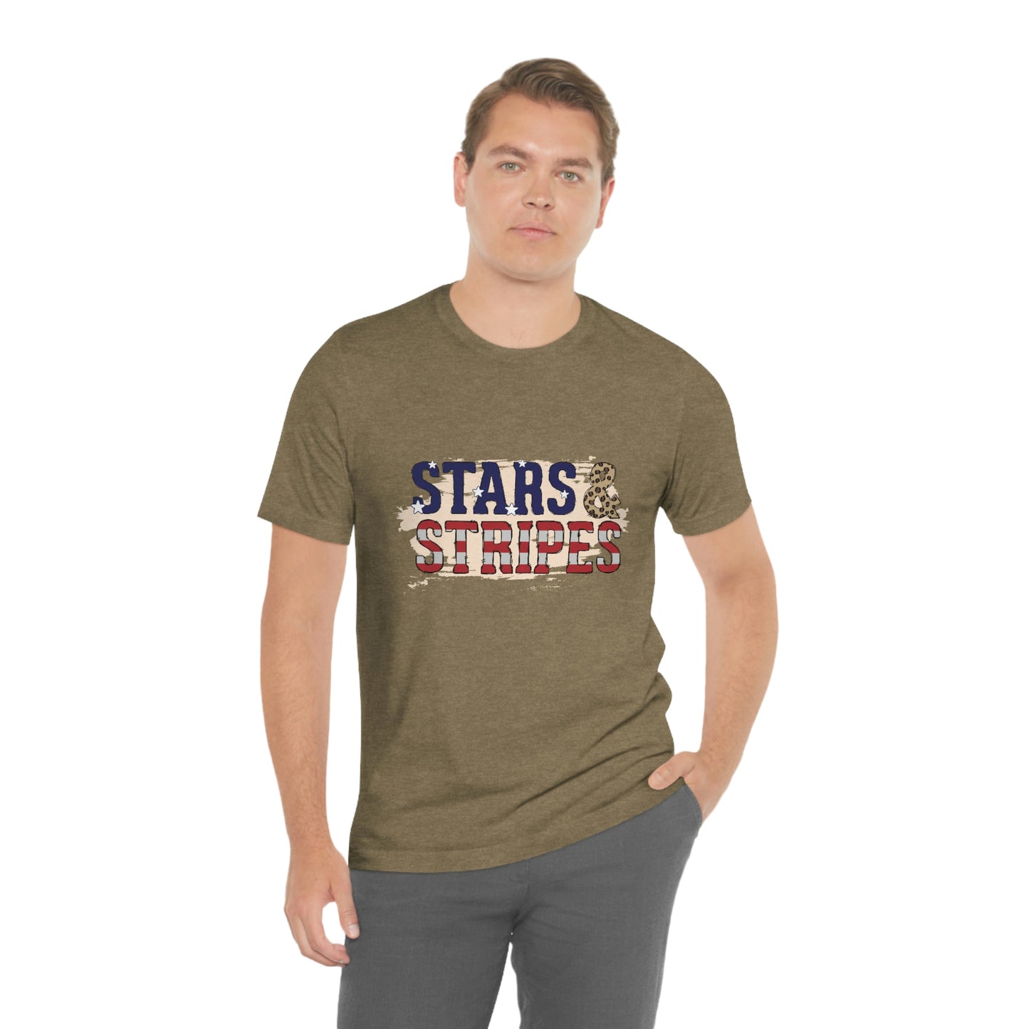 Stars and Stripes Unisex Jersey Short Sleeve Tee