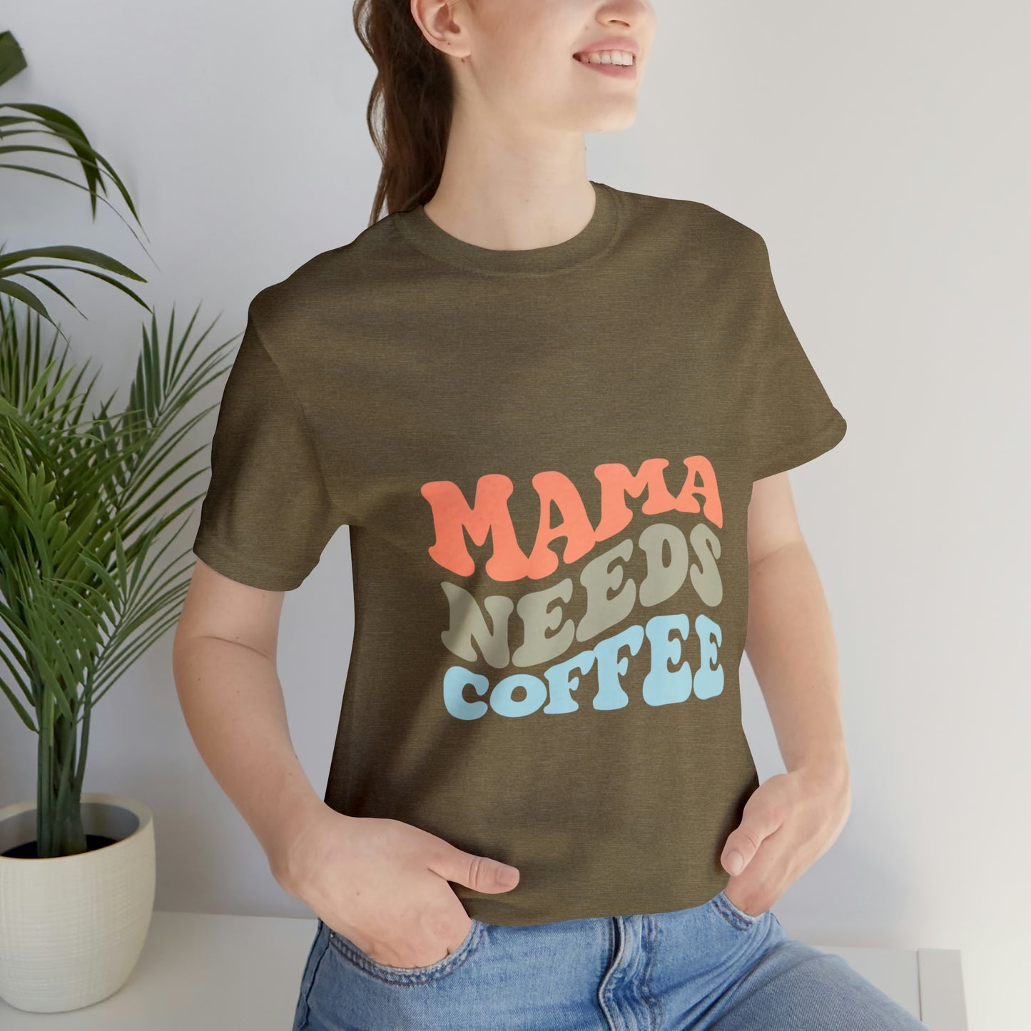 Mama Needs Coffee Jersey Short Sleeve Tee