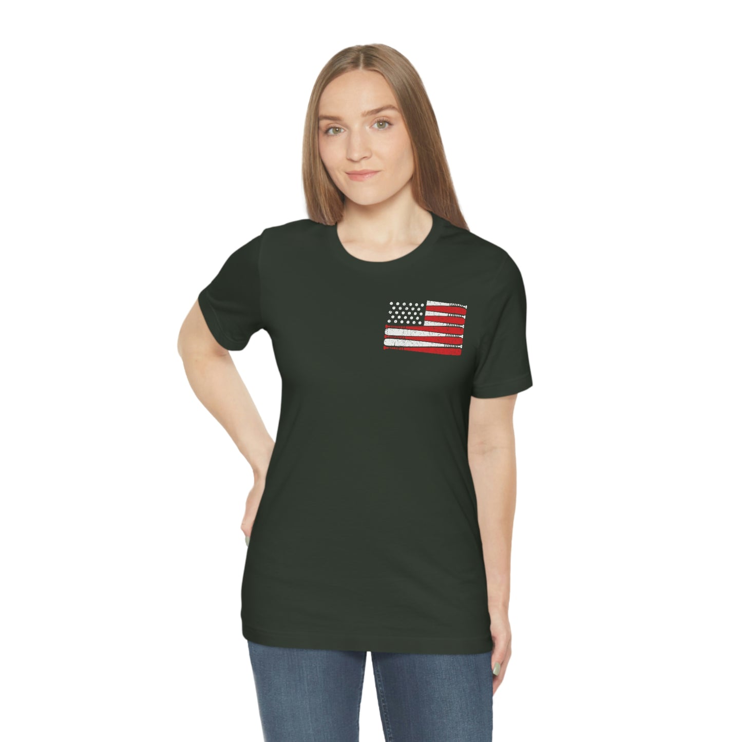 Baseball Flag Short Sleeve Tee