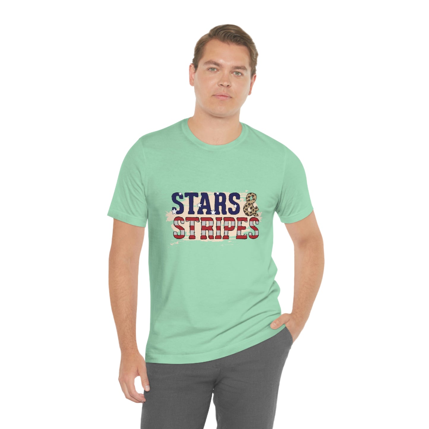 Stars and Stripes Unisex Jersey Short Sleeve Tee