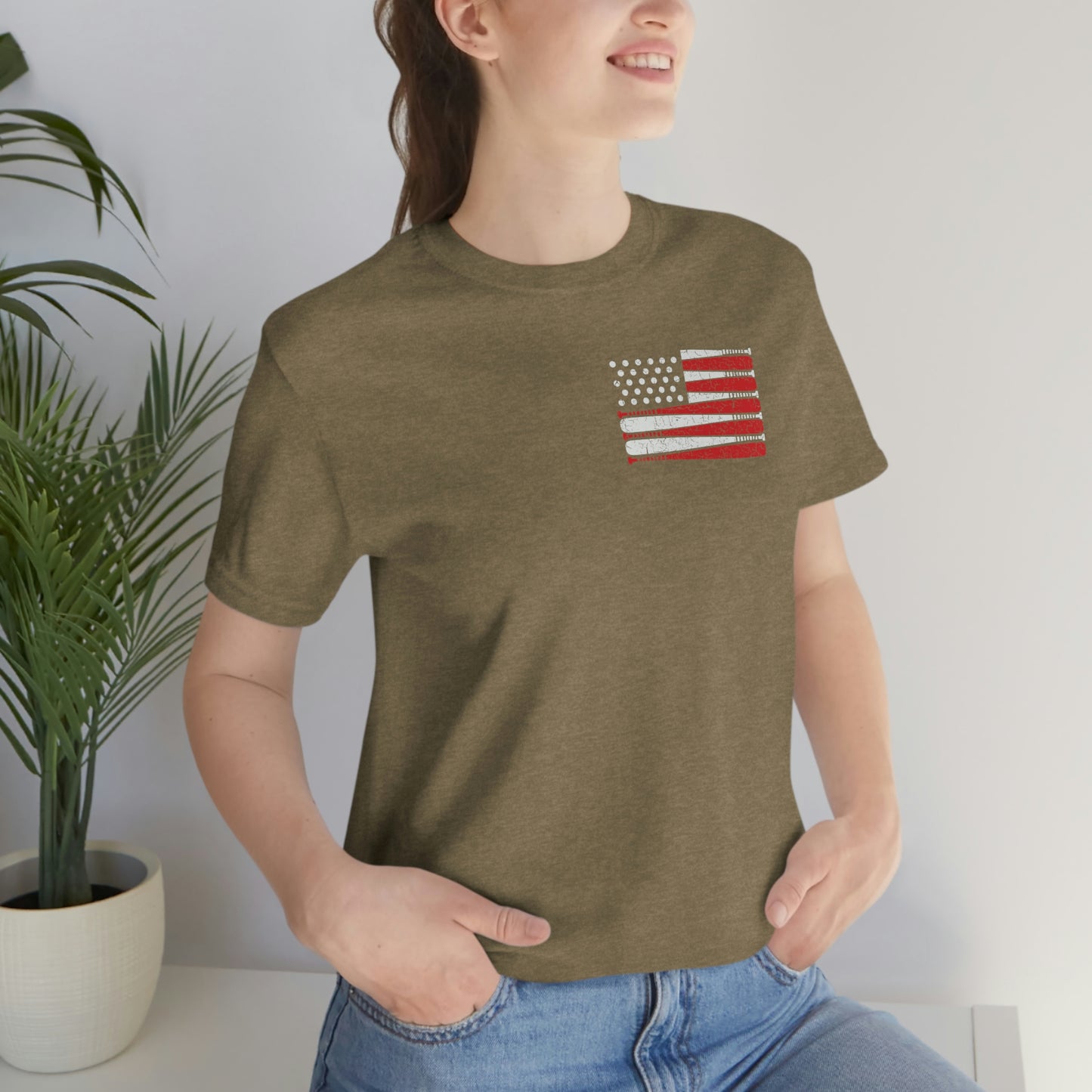 Baseball Flag Short Sleeve Tee