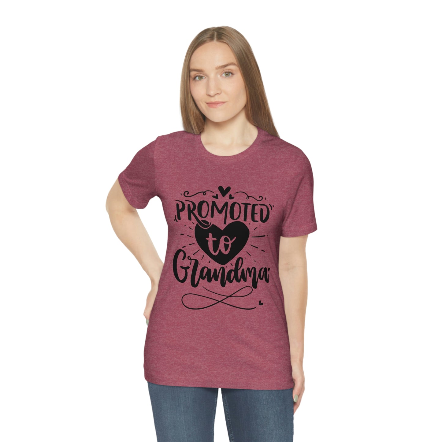 Promoted to Grandma Jersey Short Sleeve Tee