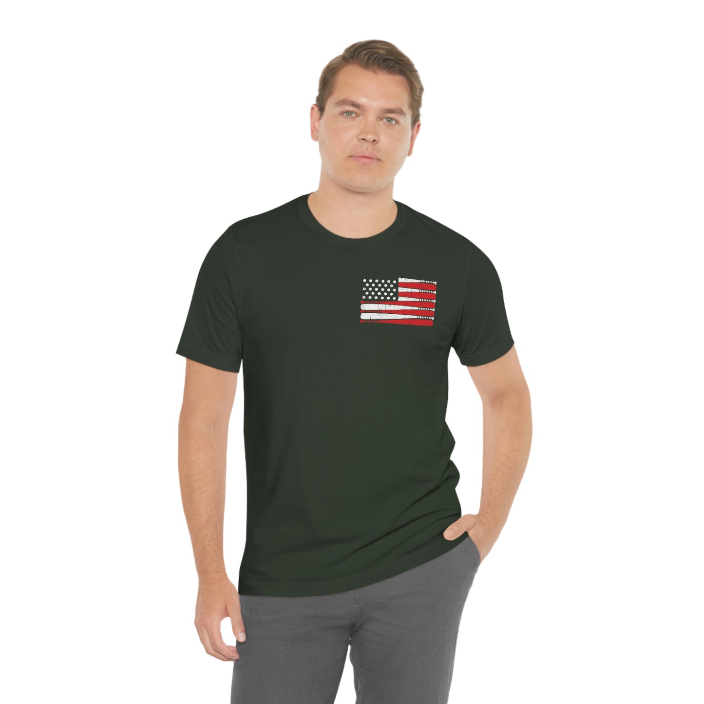 Baseball Flag Short Sleeve Tee