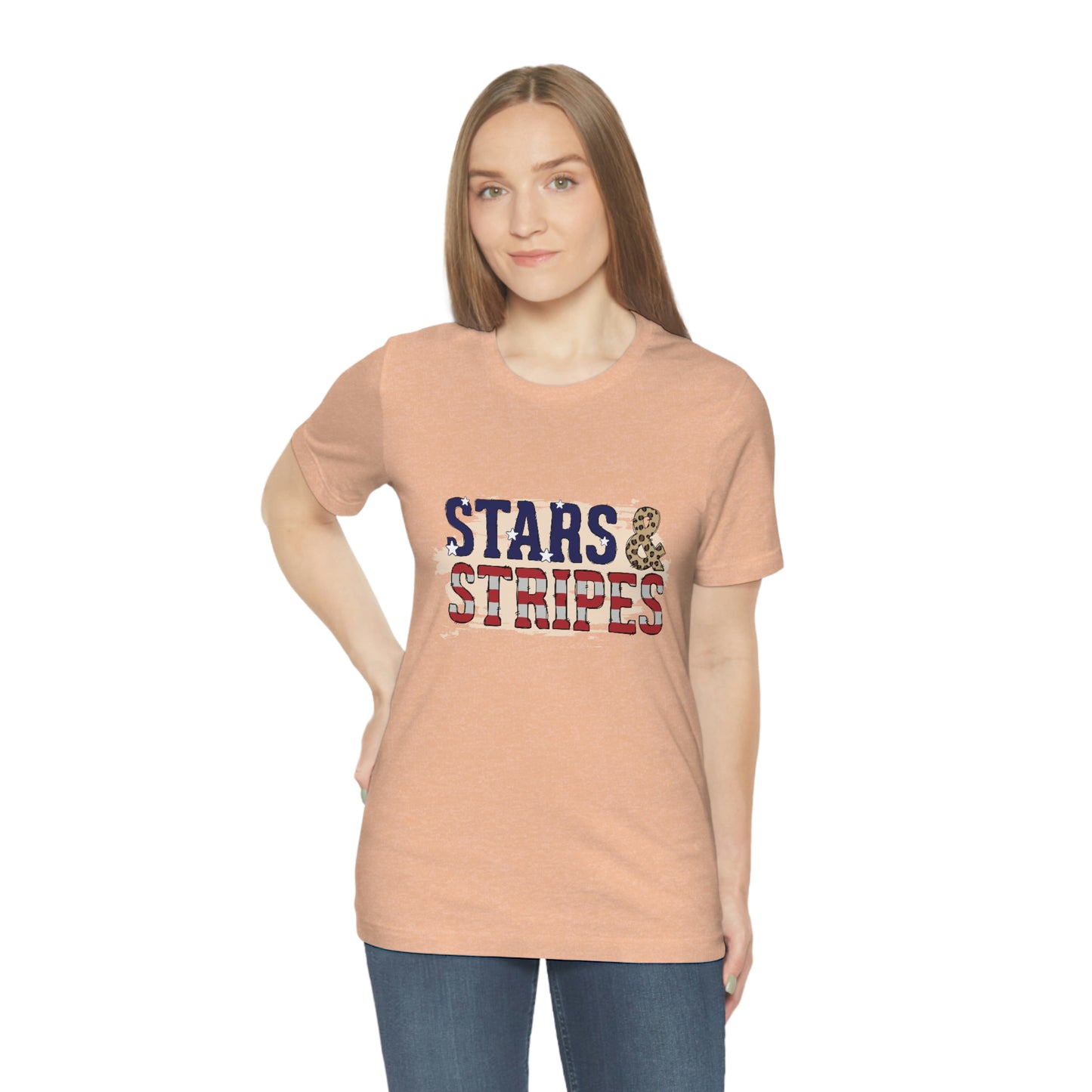 Stars and Stripes Unisex Jersey Short Sleeve Tee