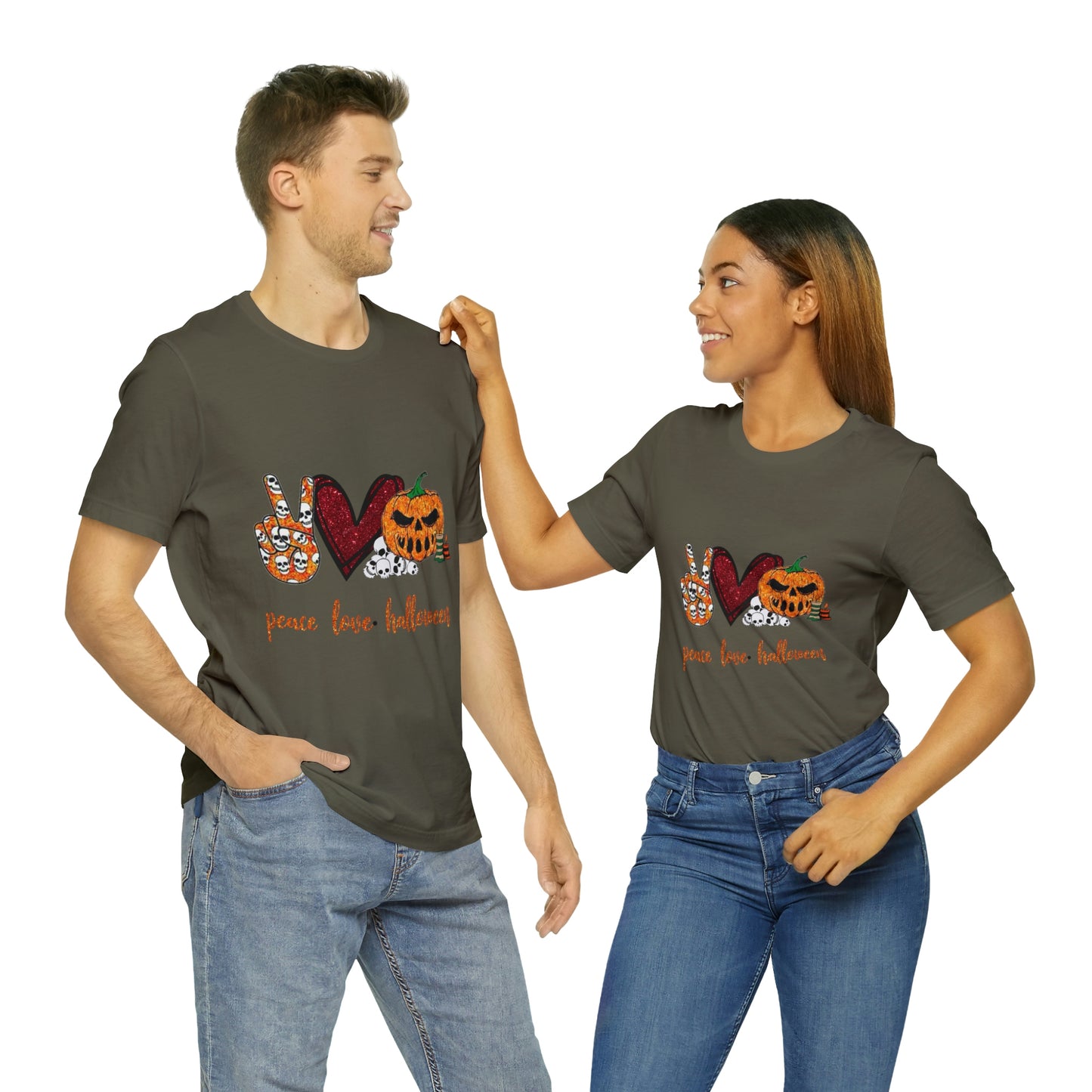 Peace, Love, & Halloween Unisex Shirt