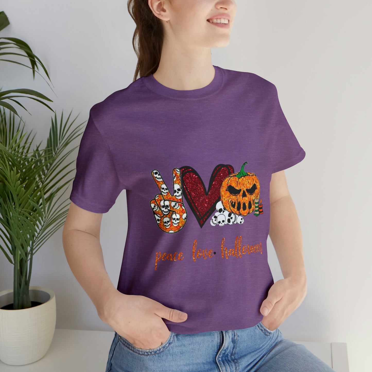 Peace, Love, & Halloween Unisex Shirt