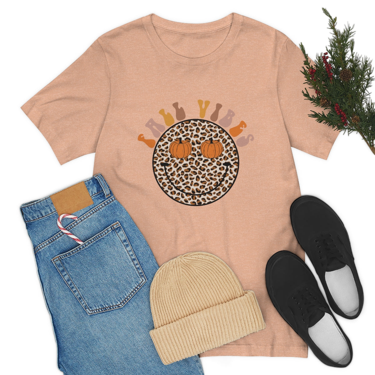 Fall Vibes Smiley Tee